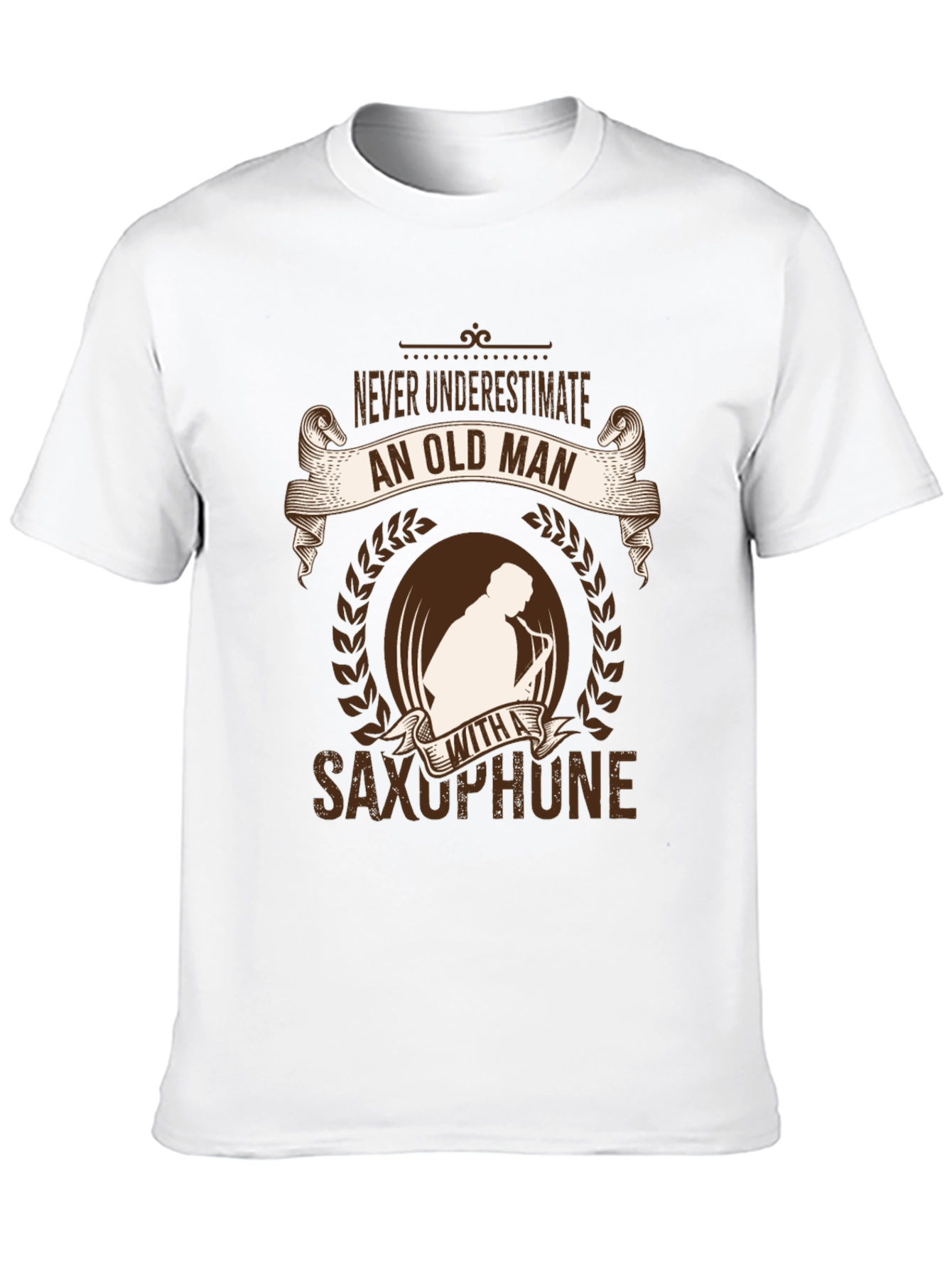 Funny Old Man Saxophone Player T-Shirt