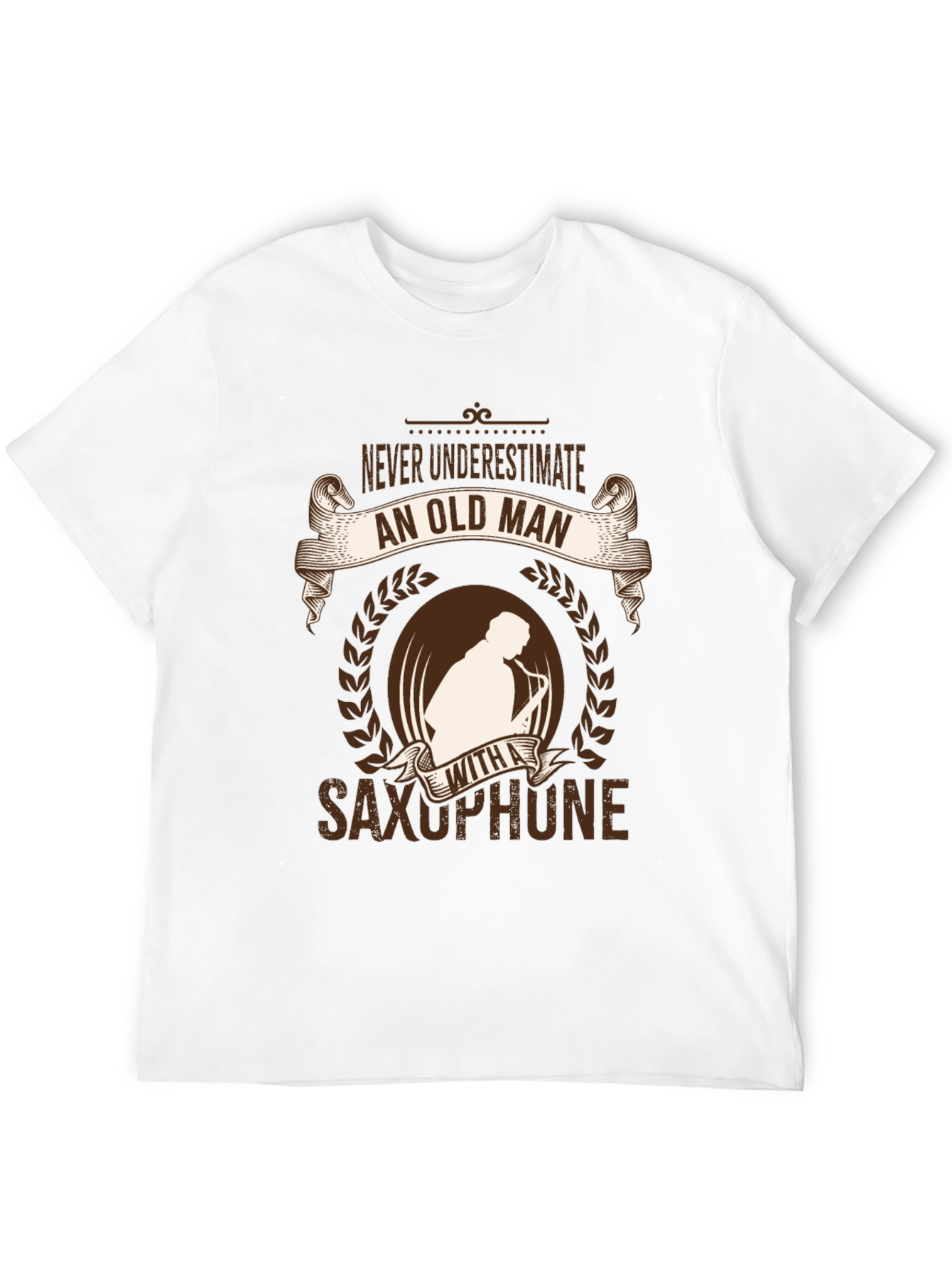 Funny Old Man Saxophone Player T-Shirt