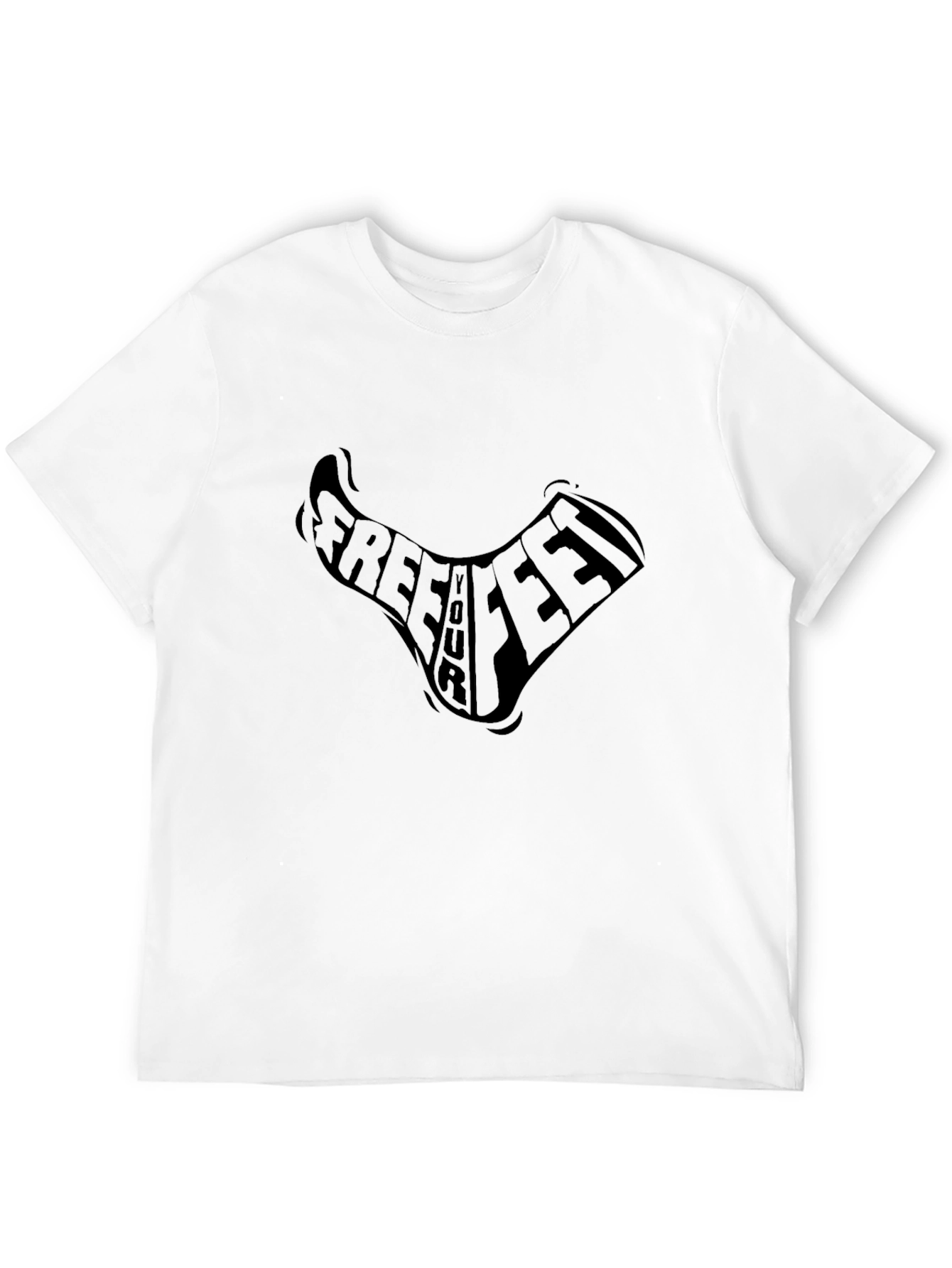 Free Four Feet Black T-Shirt