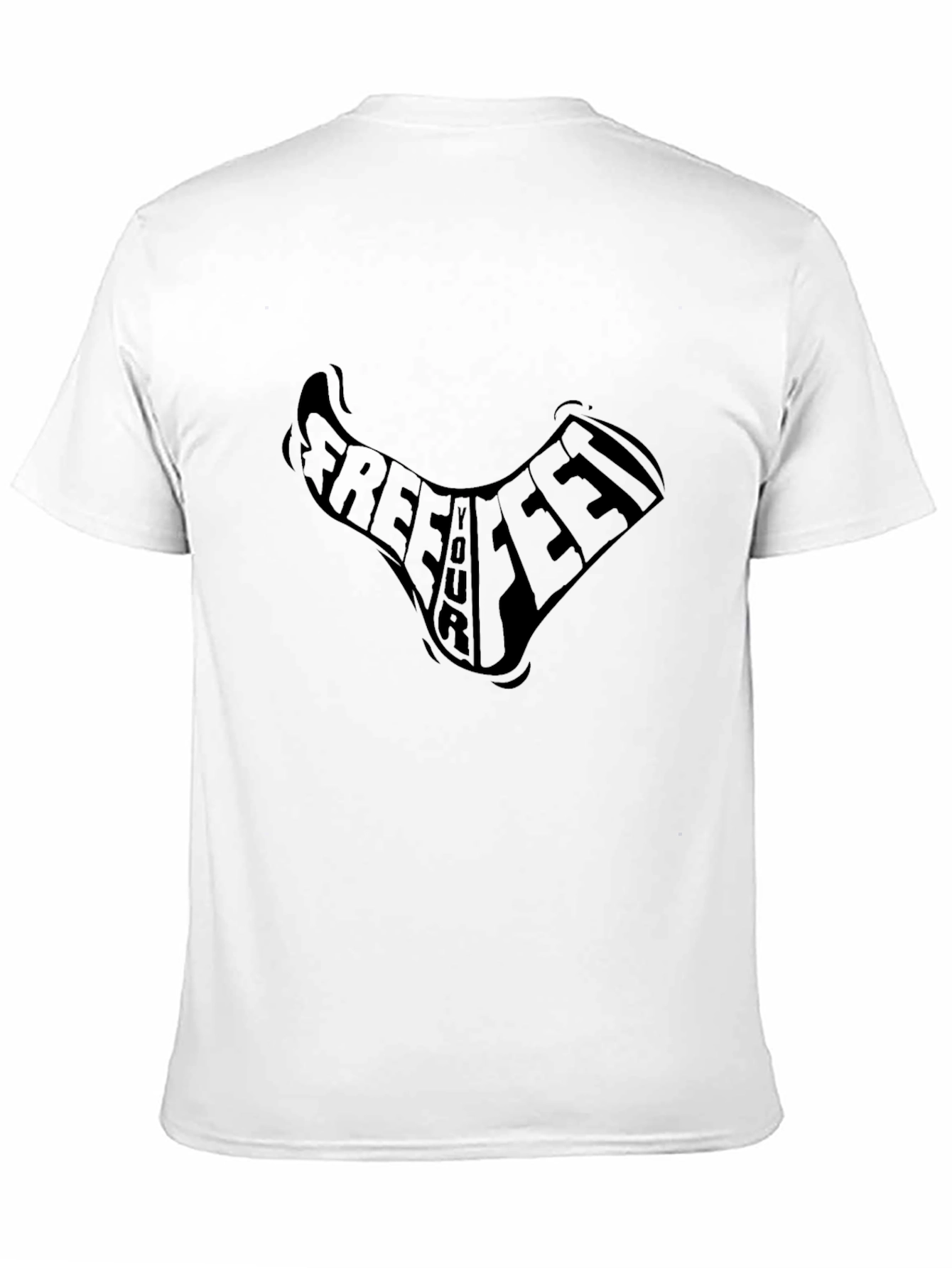 Free Four Feet Black T-Shirt