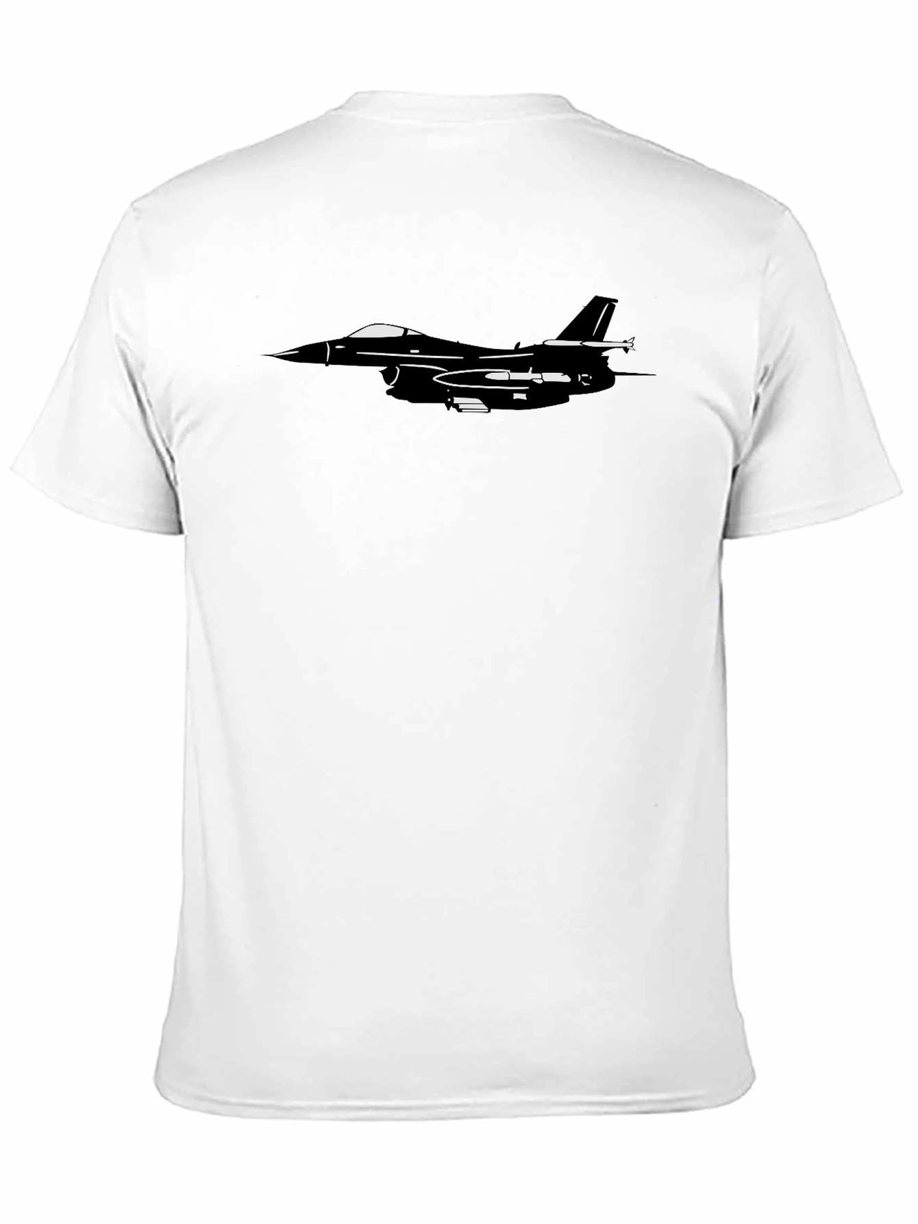Jet Fighter Graphic T-Shirt - Sleek Black Tee