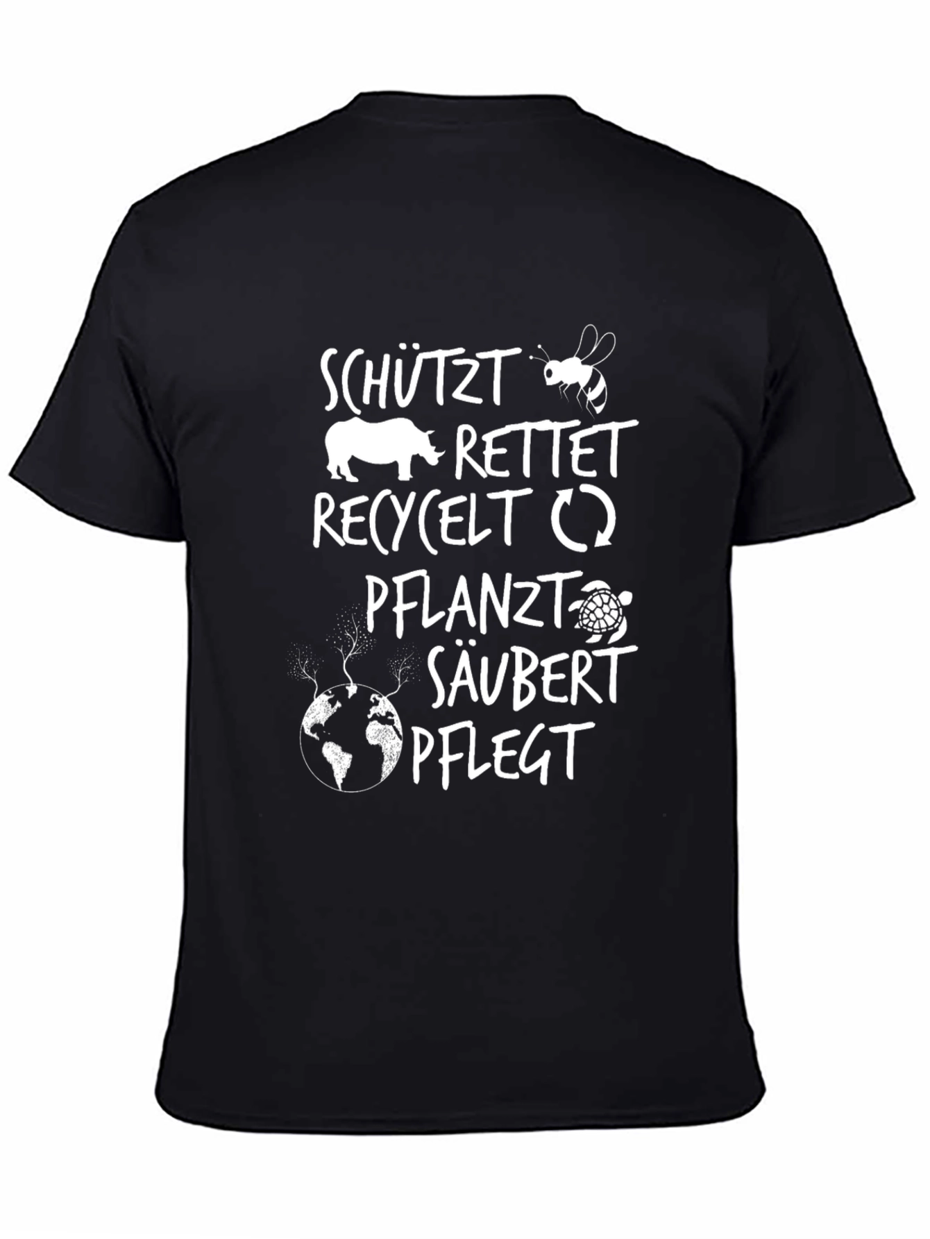 Eco-Friendly Save the Planet Graphic T-Shirt
