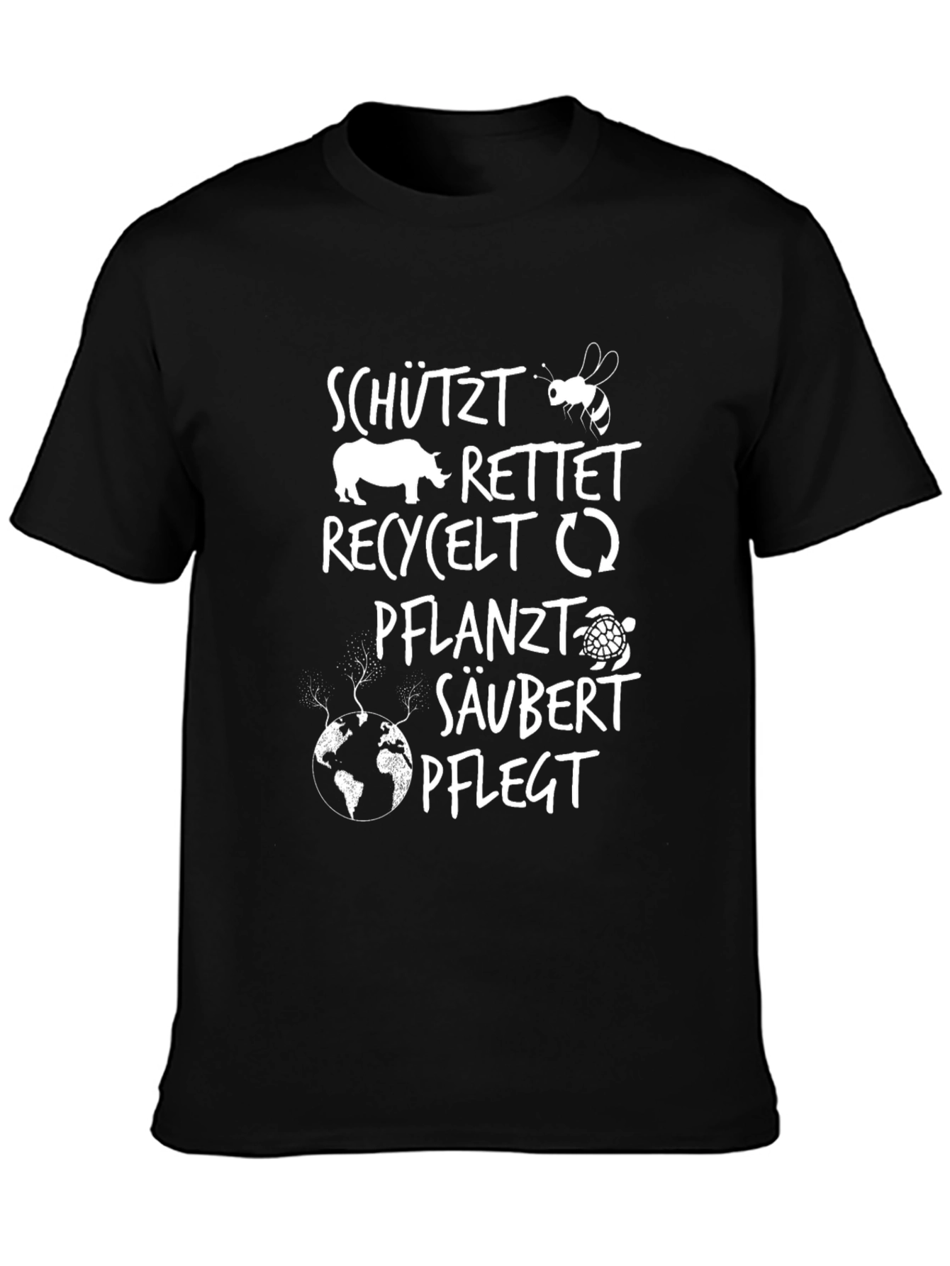 Eco-Friendly Save the Planet Graphic T-Shirt