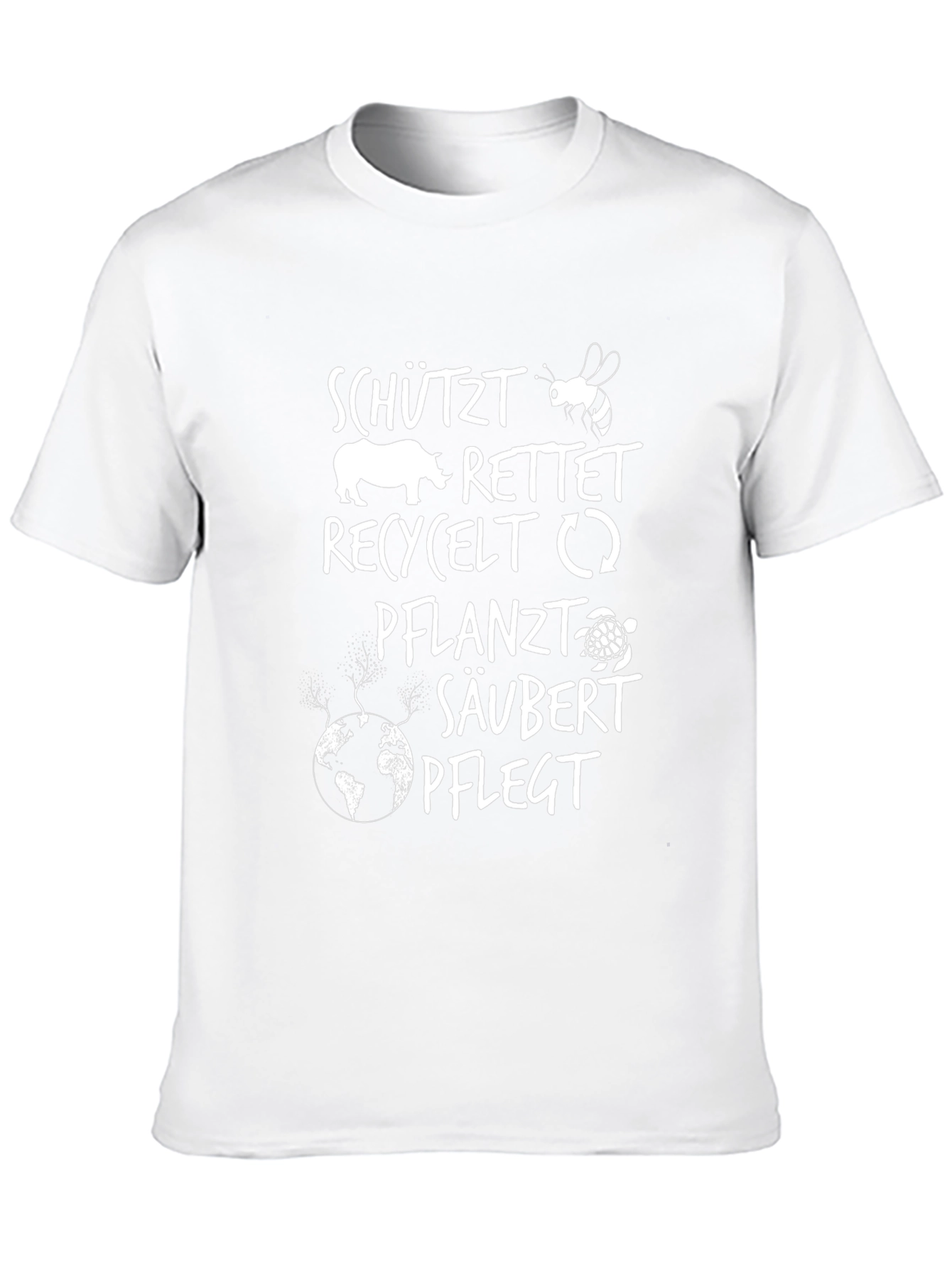 Eco-Friendly Save the Planet Graphic T-Shirt