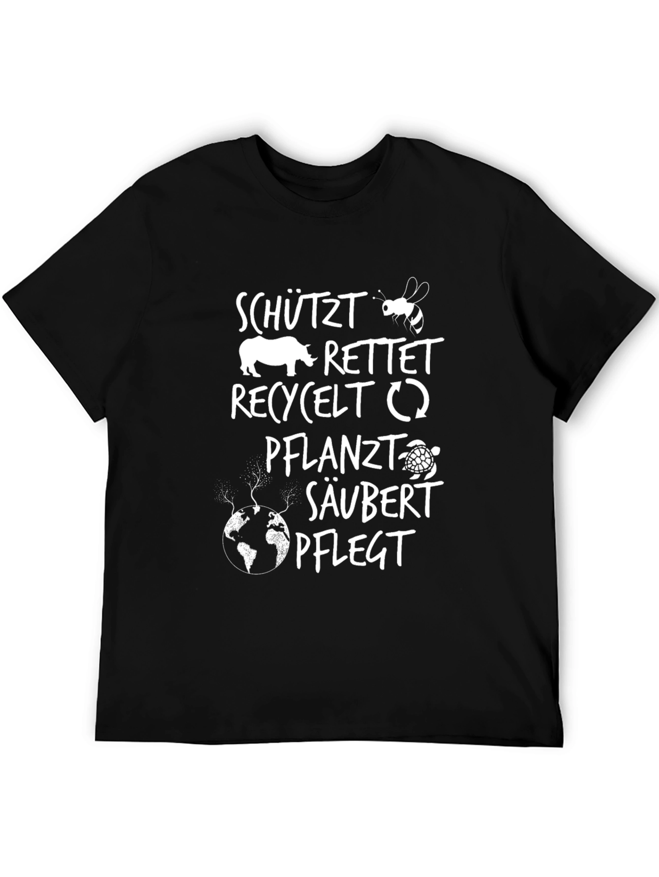 Eco-Friendly Save the Planet Graphic T-Shirt