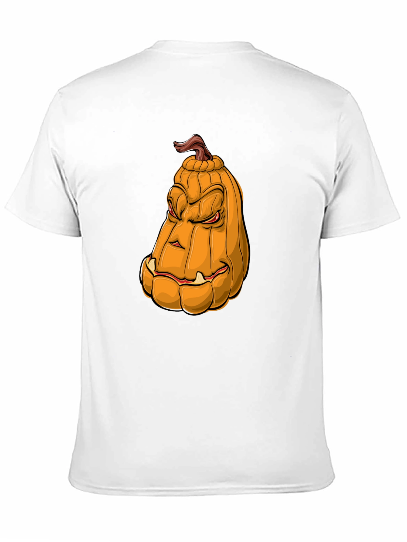Mens Halloween Pumpkin Face Graphic Tee