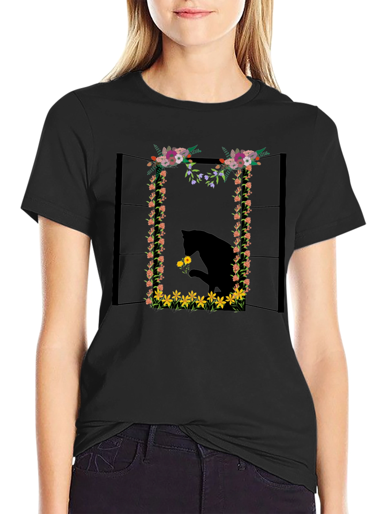 Floral Horse T-Shirt - Unique Graphic Tee