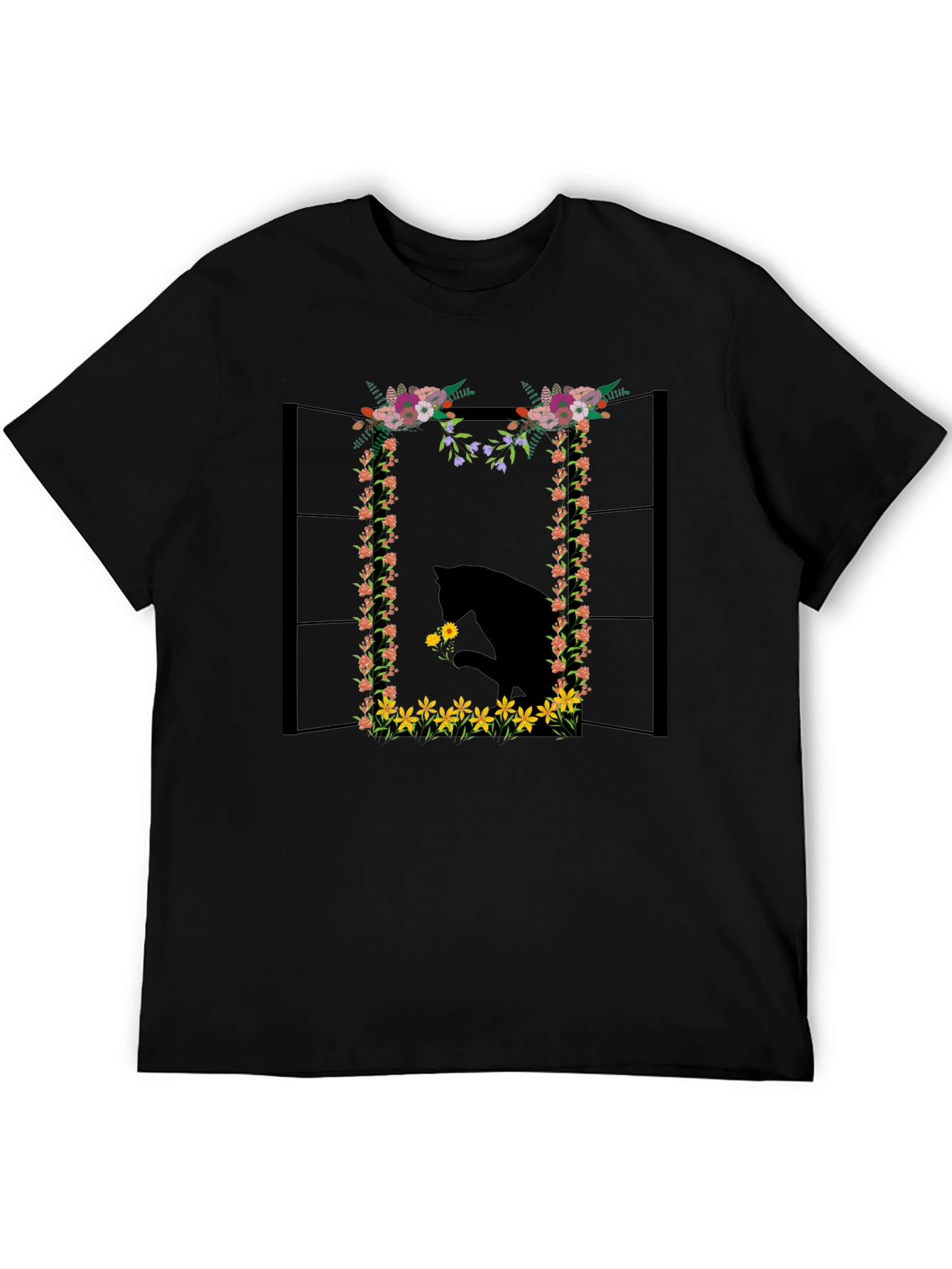 Floral Horse T-Shirt - Unique Graphic Tee