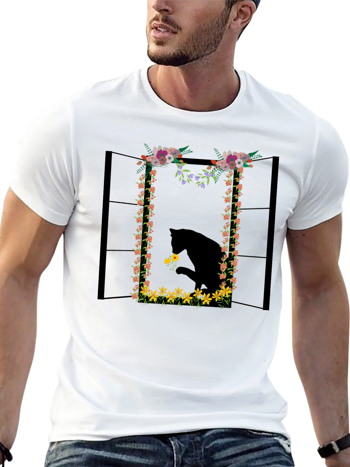 Floral Horse T-Shirt - Unique Graphic Tee