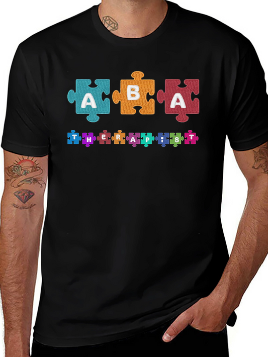 ABA Therapist Puzzle Piece T-Shirt