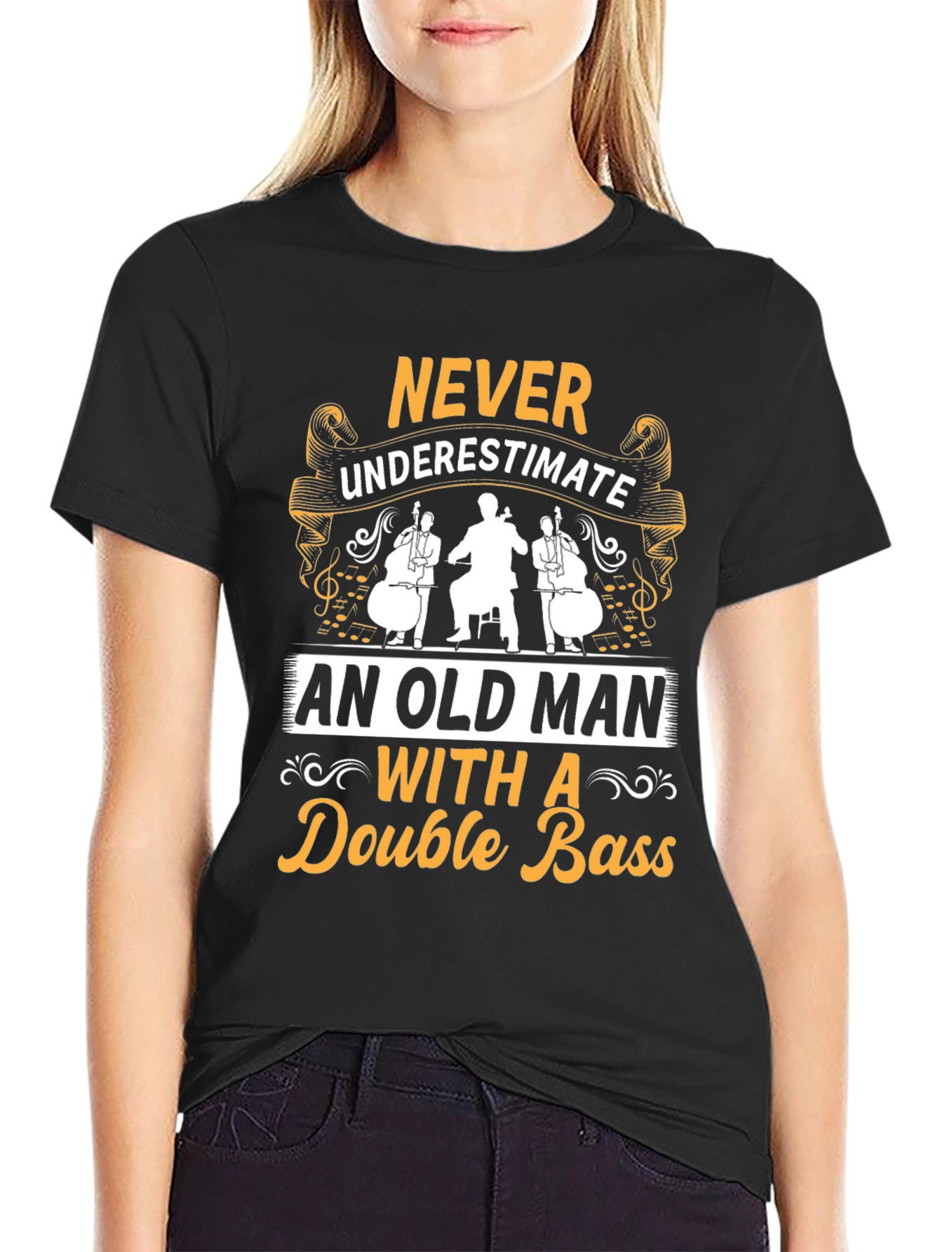 Double Bass Old Man T-Shirt