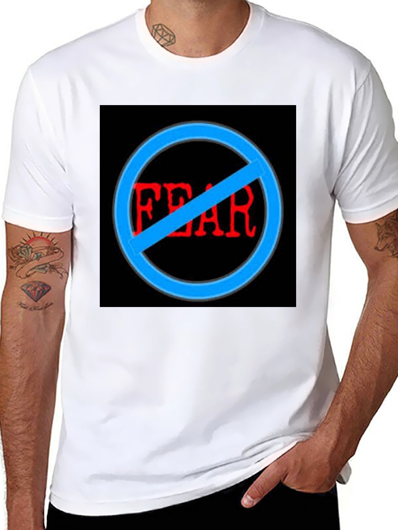 No Fear Graphic Black T-Shirt