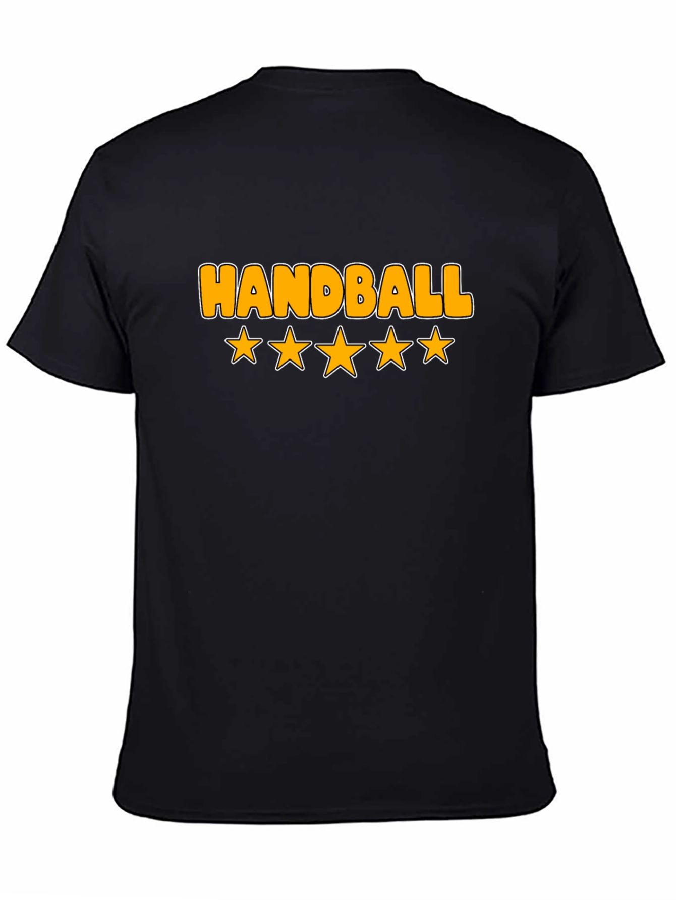 Handball Five Star Rated Black T-Shirt