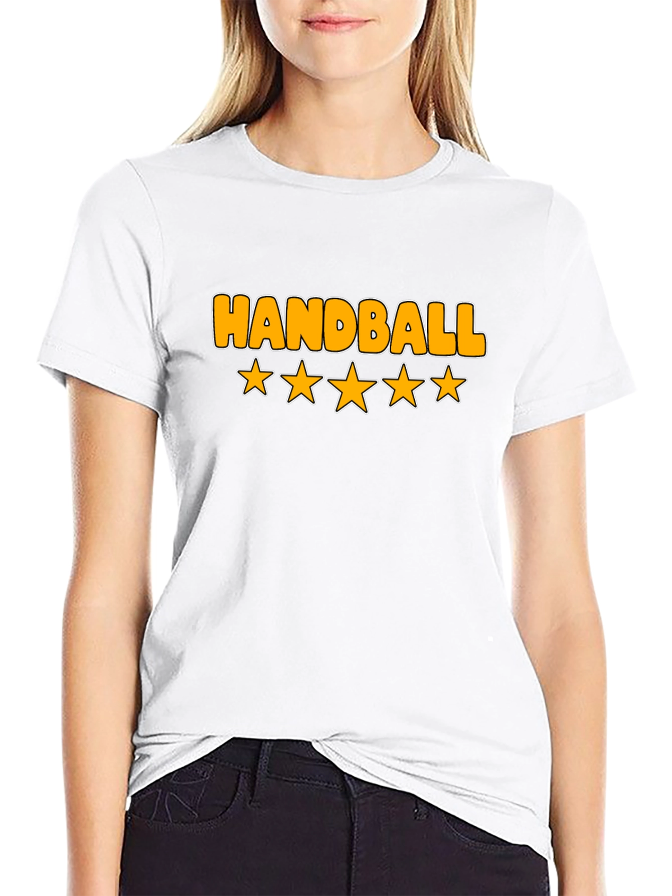 Handball Five Star Rated Black T-Shirt