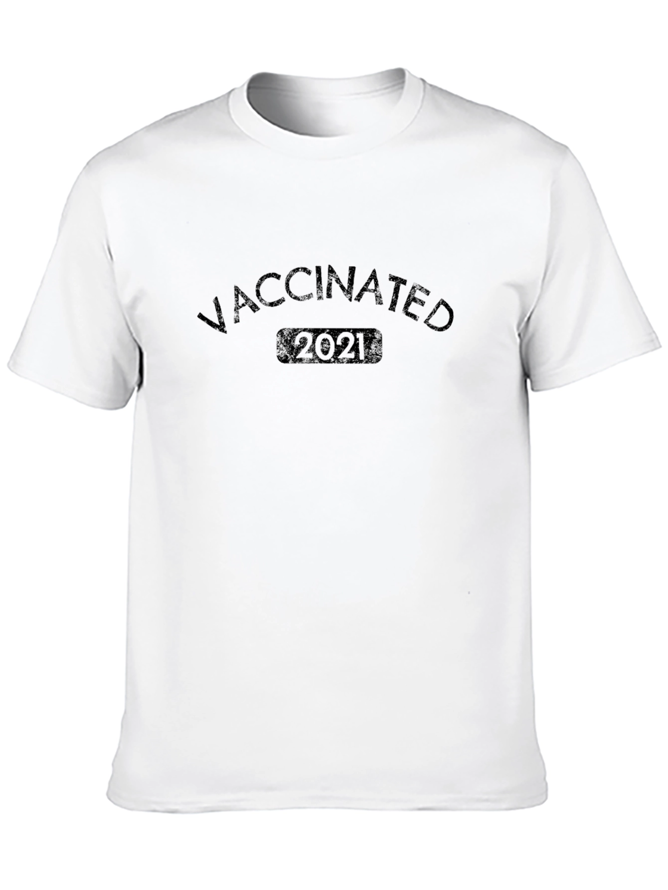 Vaccinated 2021 Black T-Shirt
