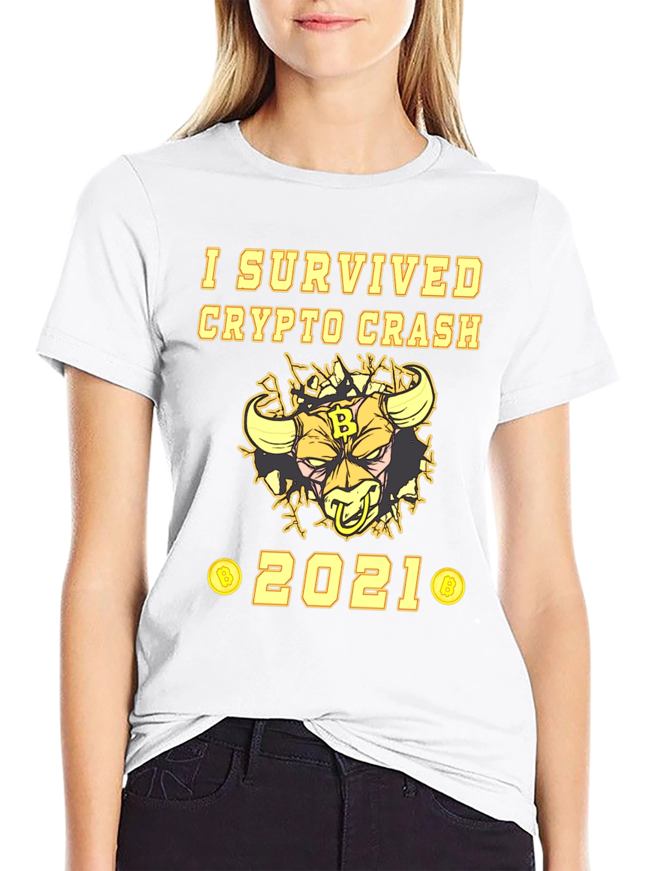 I Survived Crypto Crash 2021 Graphic Tee