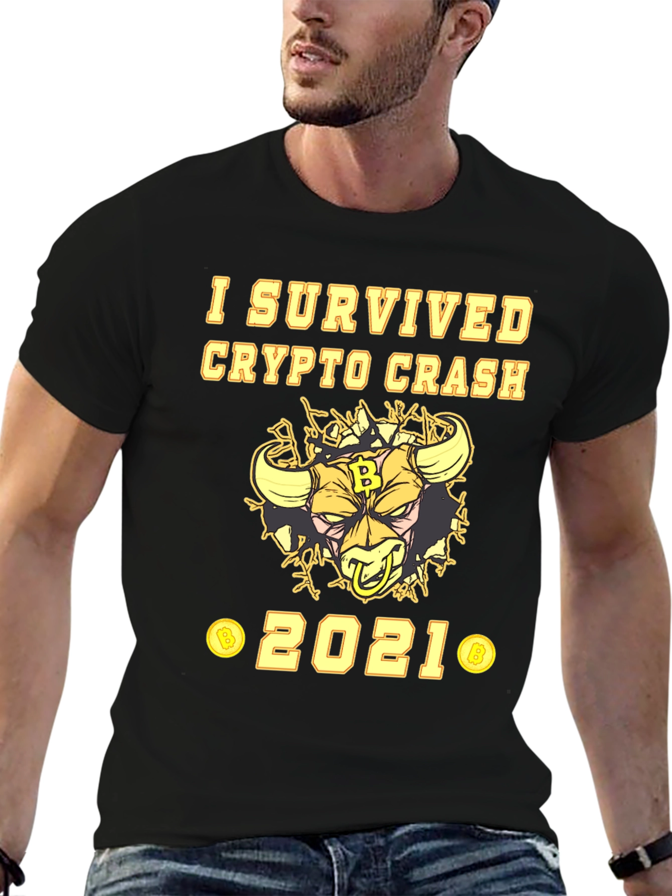 I Survived Crypto Crash 2021 Graphic Tee