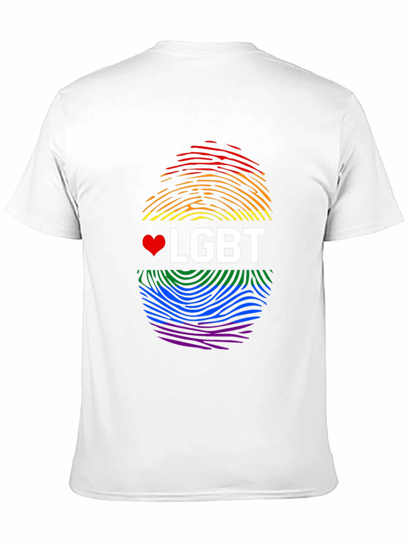 LGBT Pride Fingerprint T-Shirt - Love & Equality