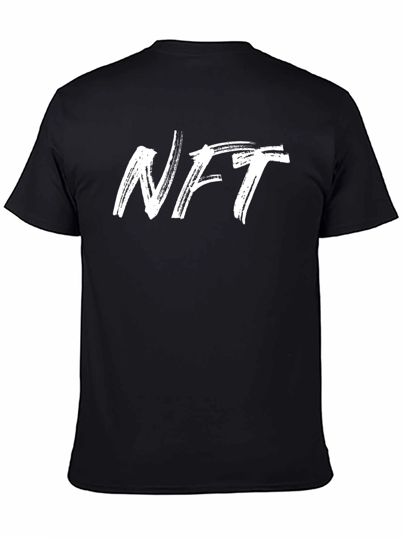 NFT Brushstroke Graphic Tee - Black