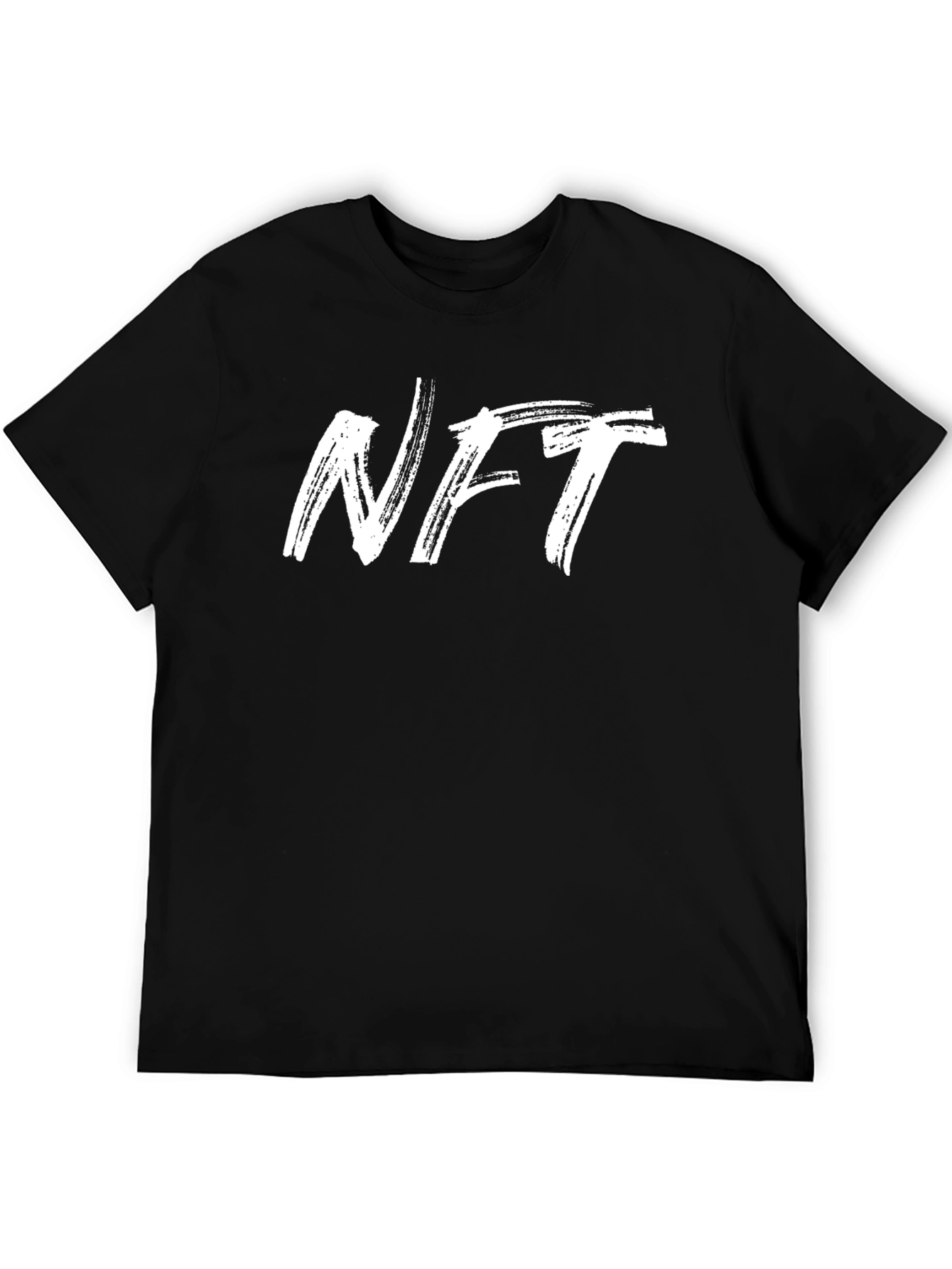 NFT Brushstroke Graphic Tee - Black