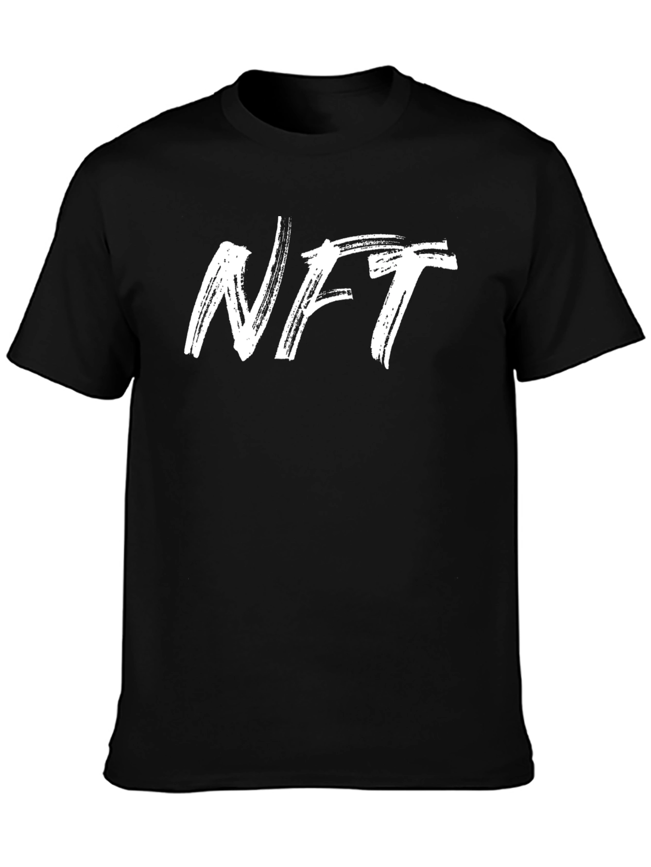 NFT Brushstroke Graphic Tee - Black