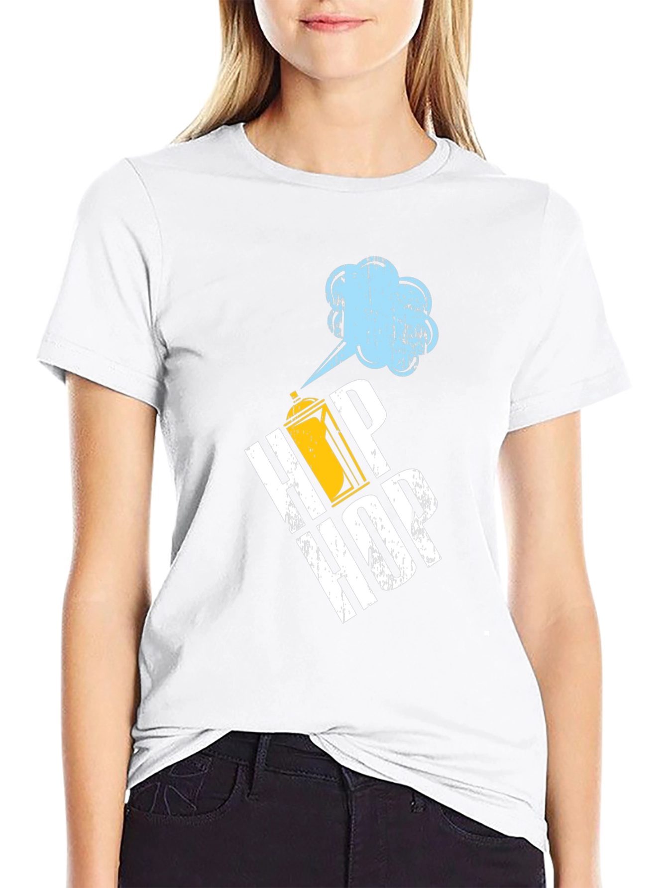 Hip Hop Spray Paint T-Shirt - Urban Style