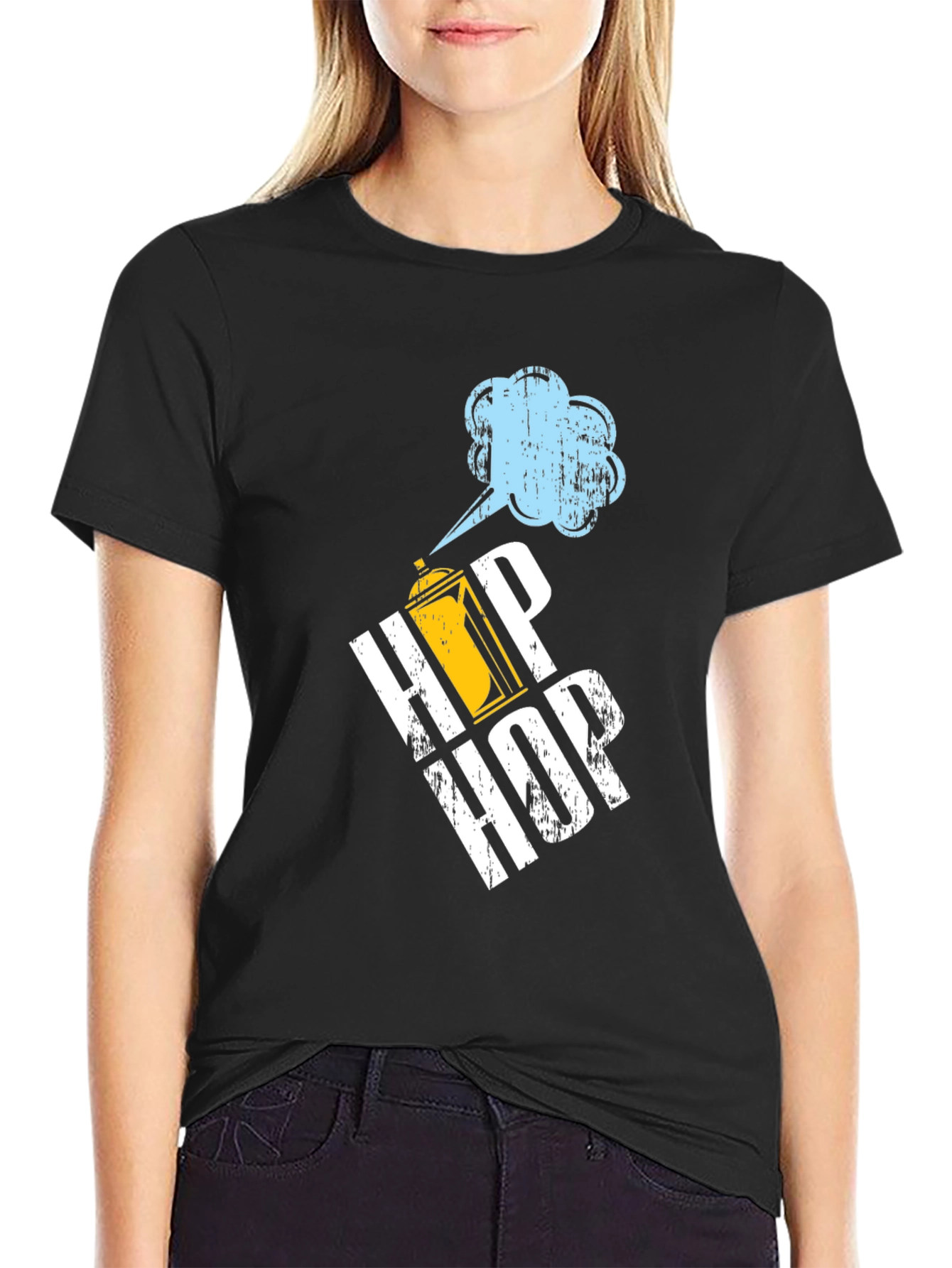 Hip Hop Spray Paint T-Shirt - Urban Style