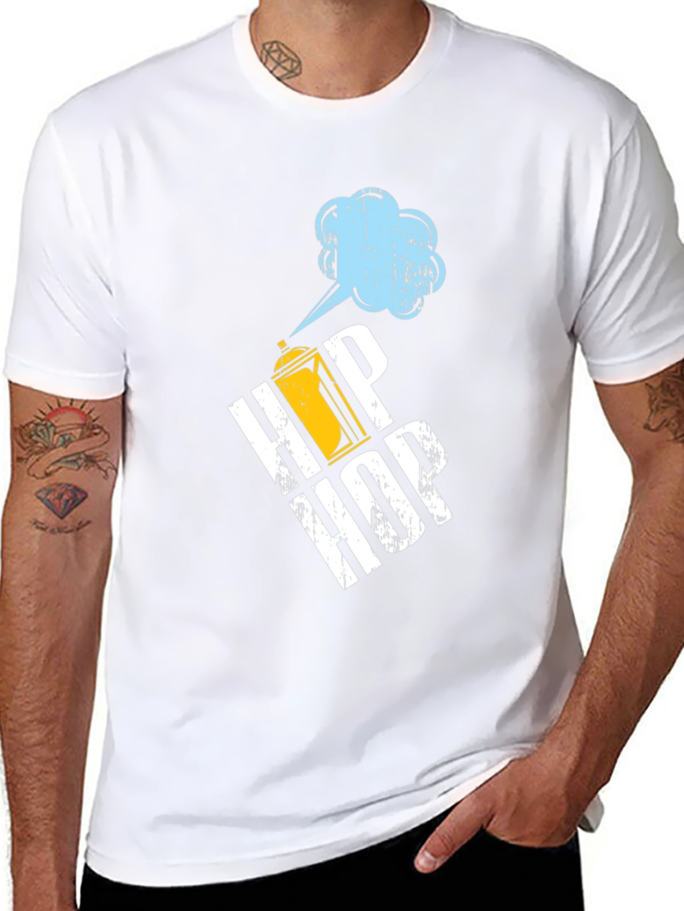 Hip Hop Spray Paint T-Shirt - Urban Style