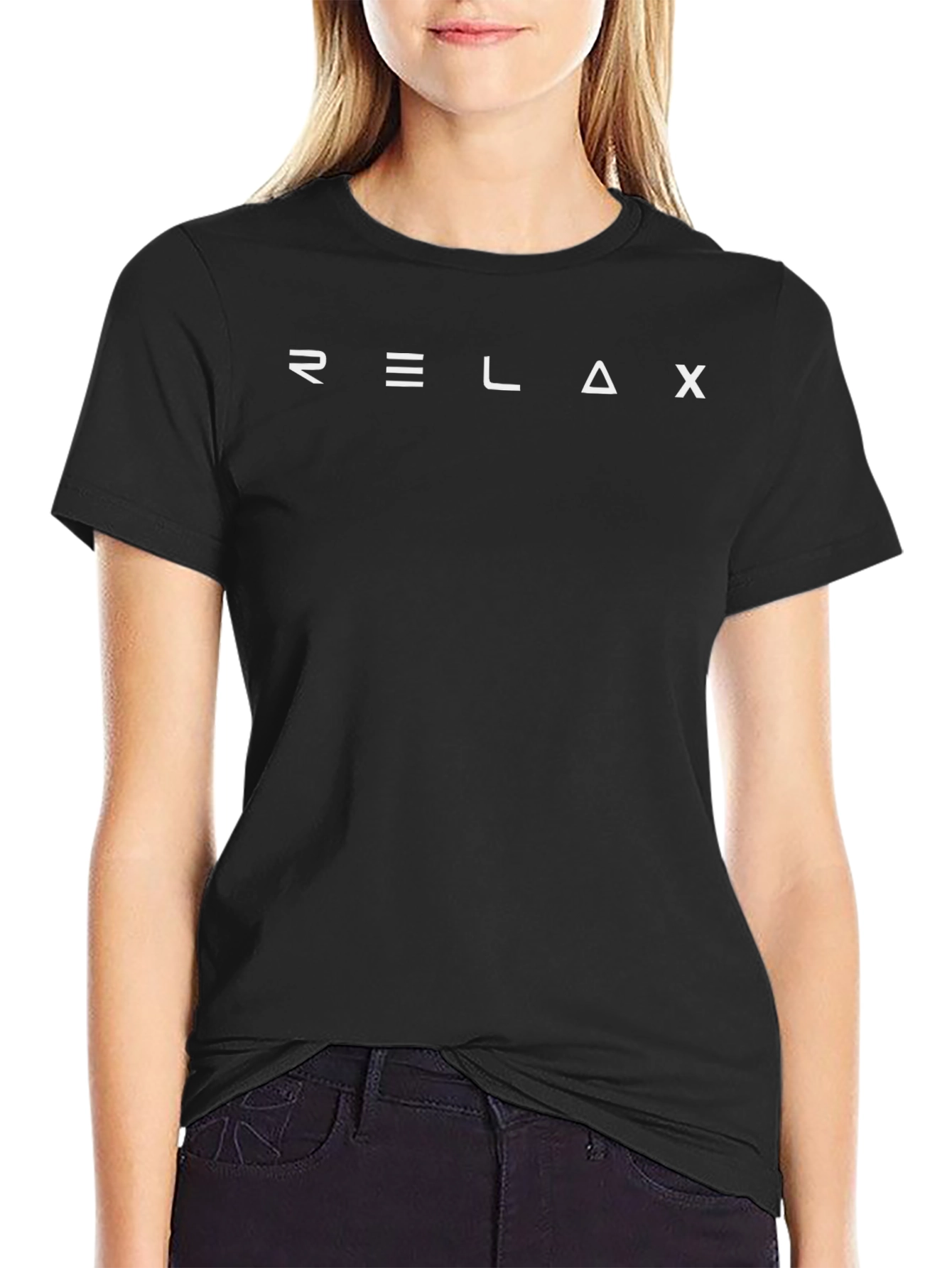 Relax Tesla Style Black T-Shirt