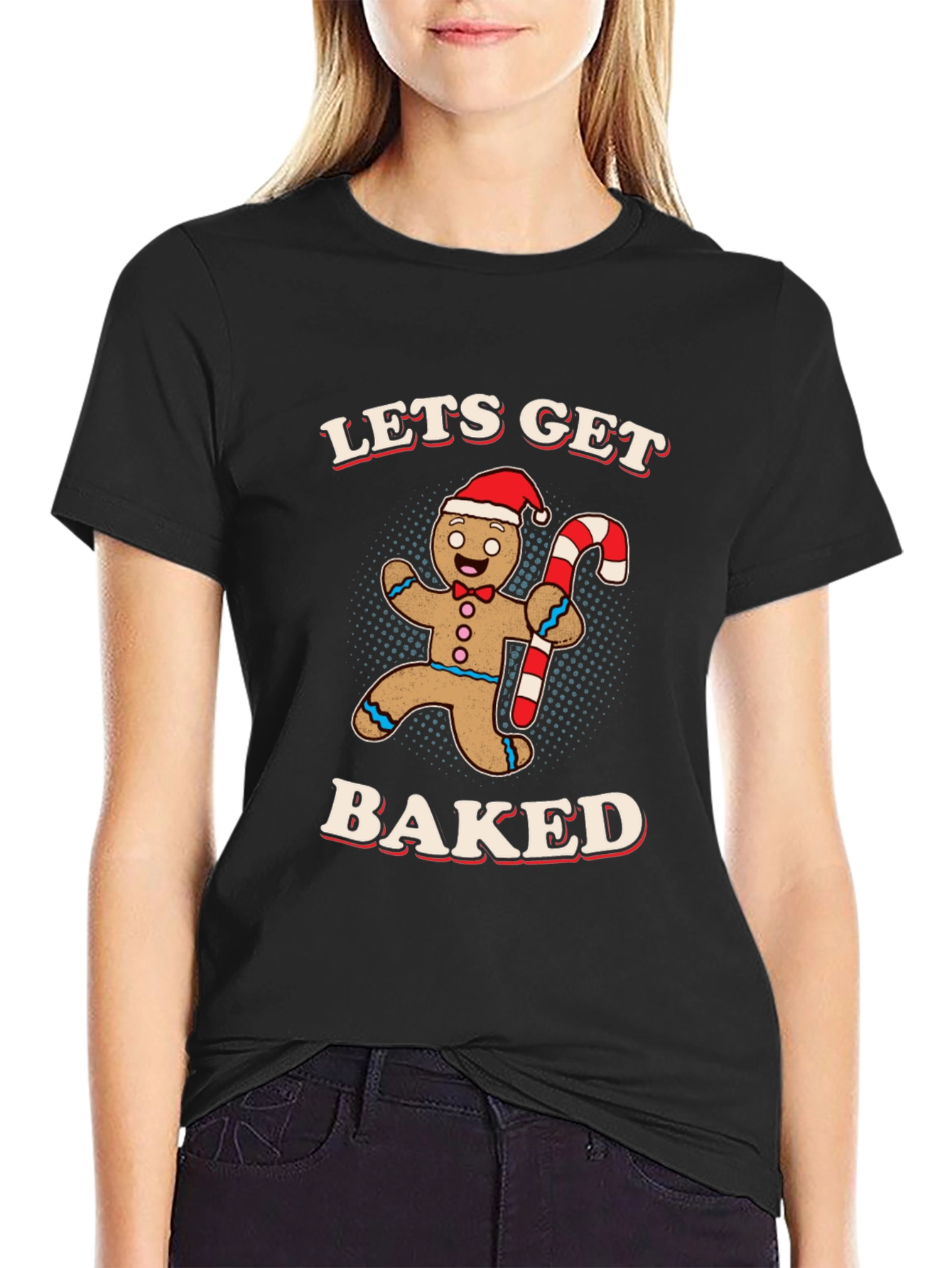 Lets Get Baked Gingerbread Man T-Shirt