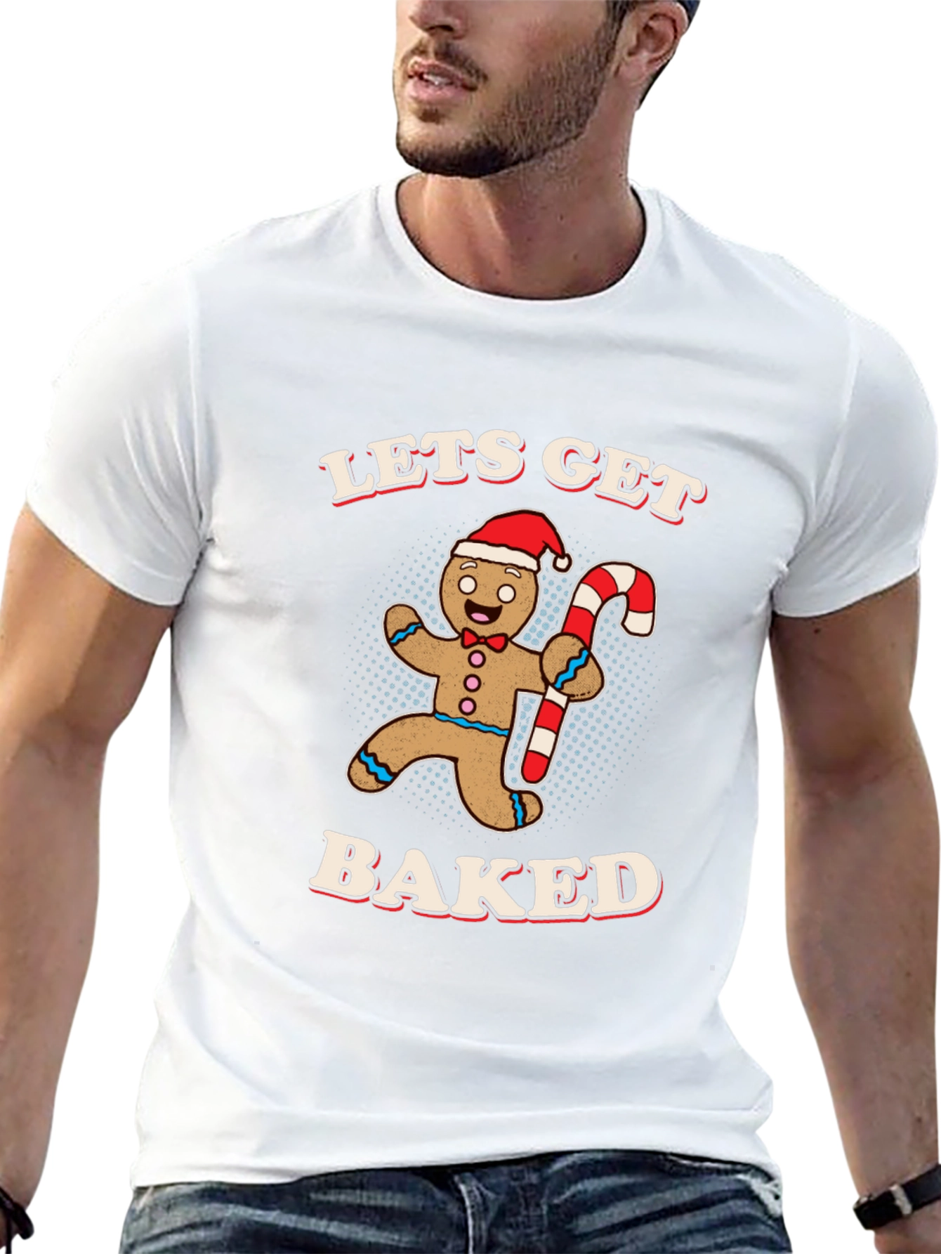Lets Get Baked Gingerbread Man T-Shirt