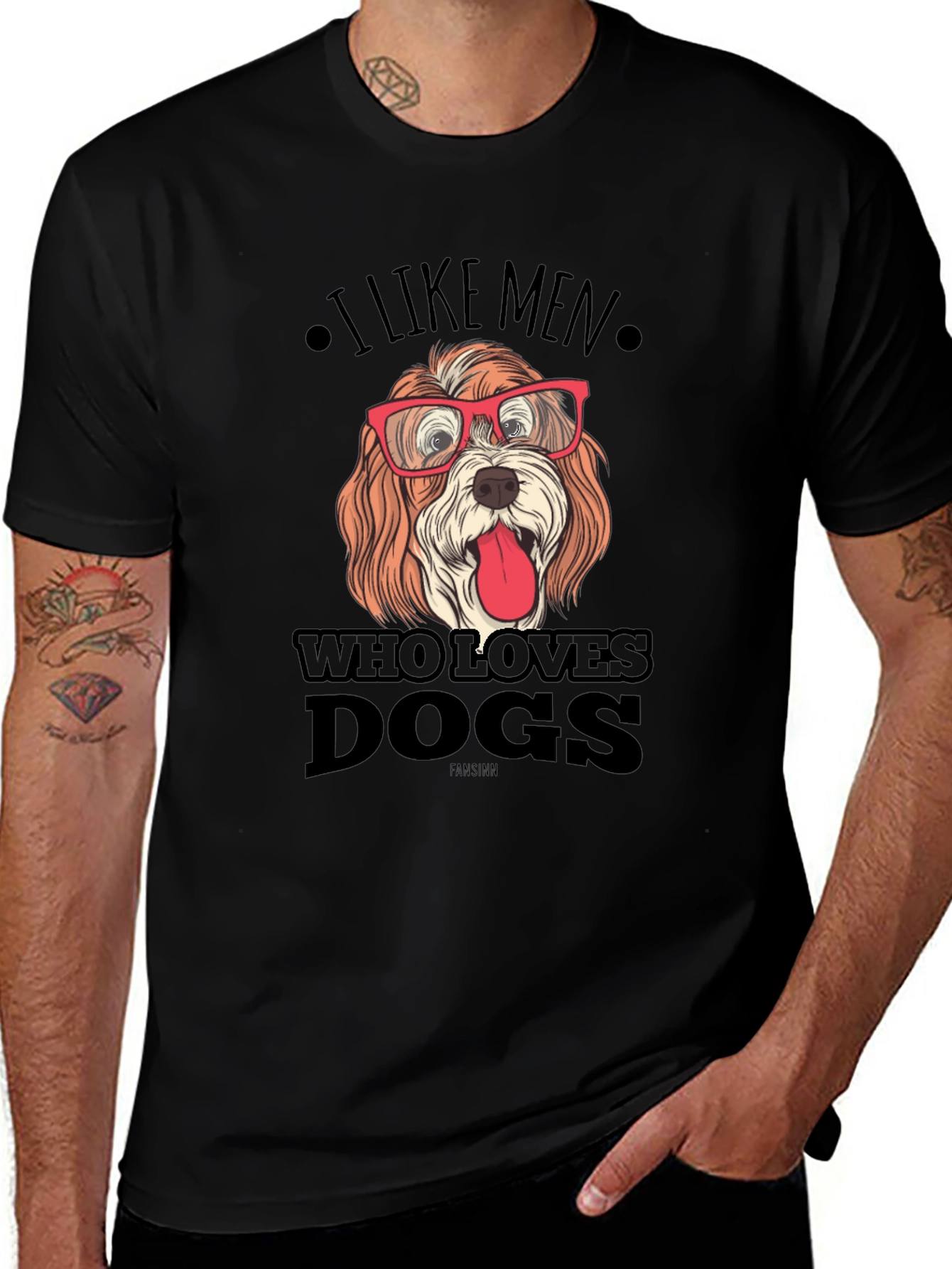 I Like Men Who Love Dogs Graphic Tee