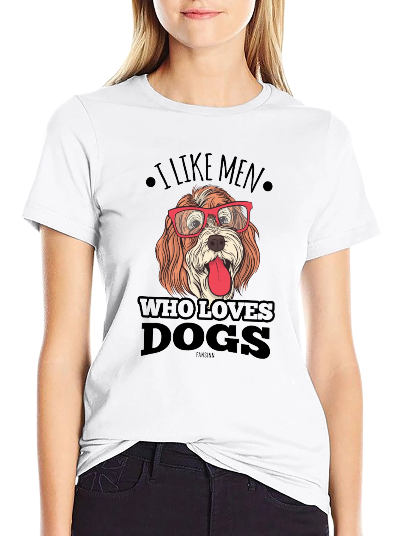 I Like Men Who Love Dogs Graphic Tee