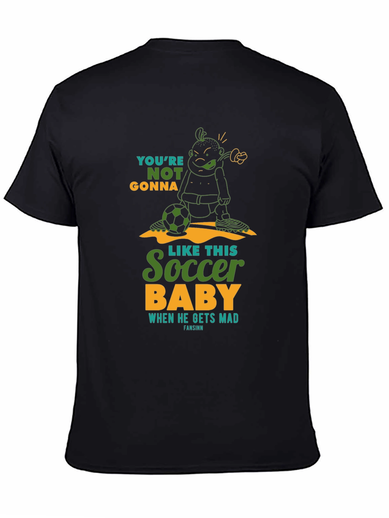Soccer Baby Graphic T-Shirt - Funny Design