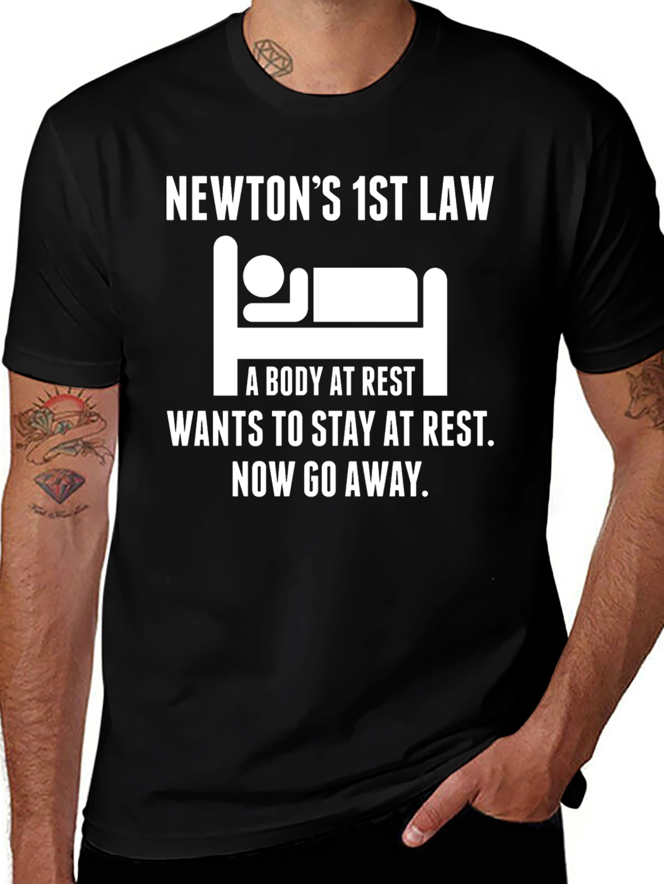 Newtons 1st Law Funny T-Shirt