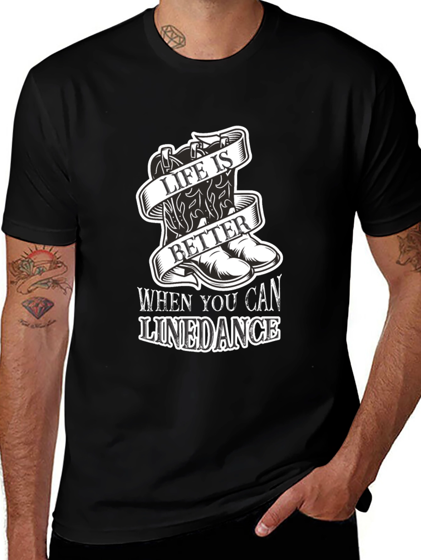 Life is Better Linedance Graphic T-Shirt