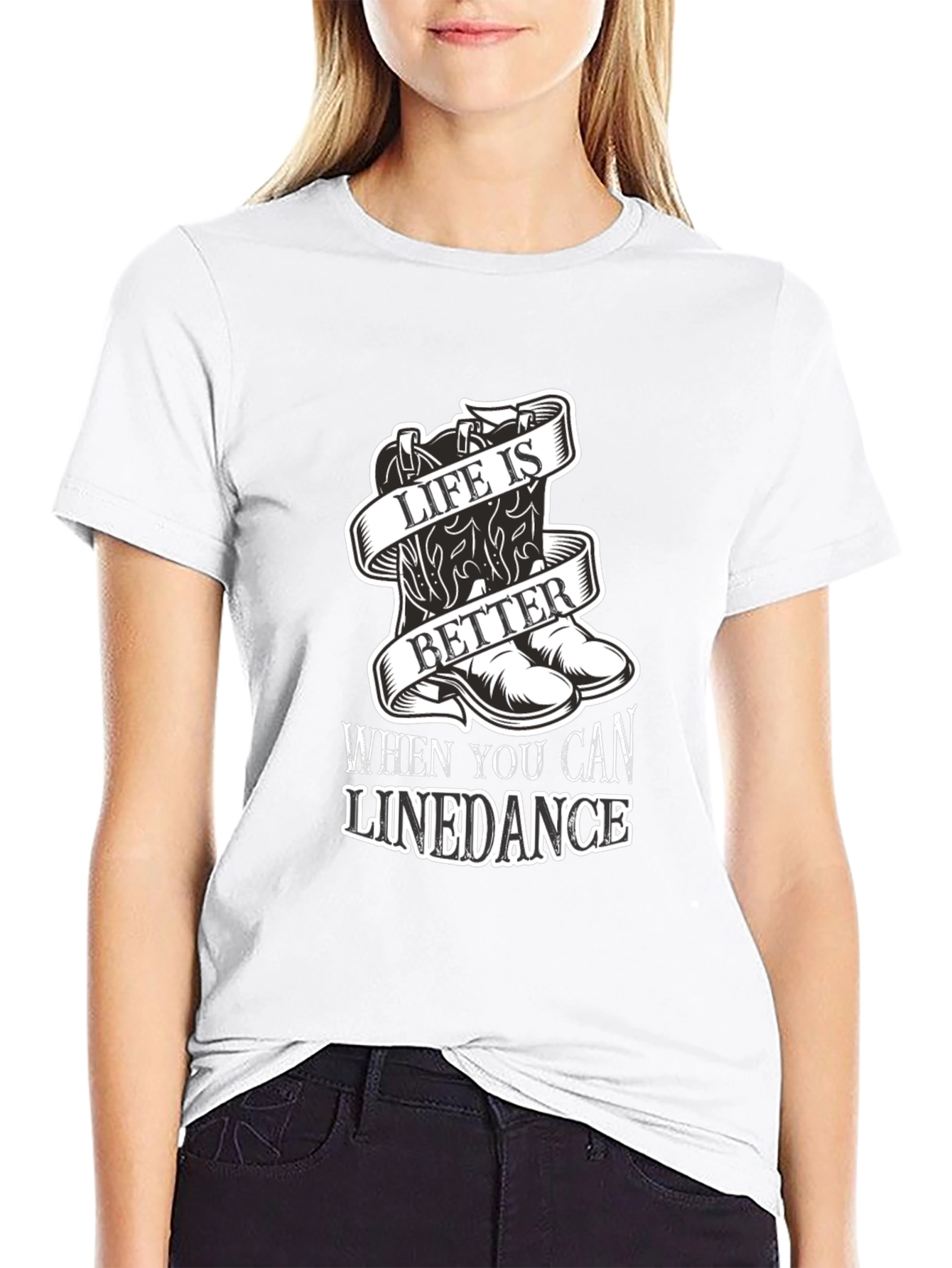 Life is Better Linedance Graphic T-Shirt