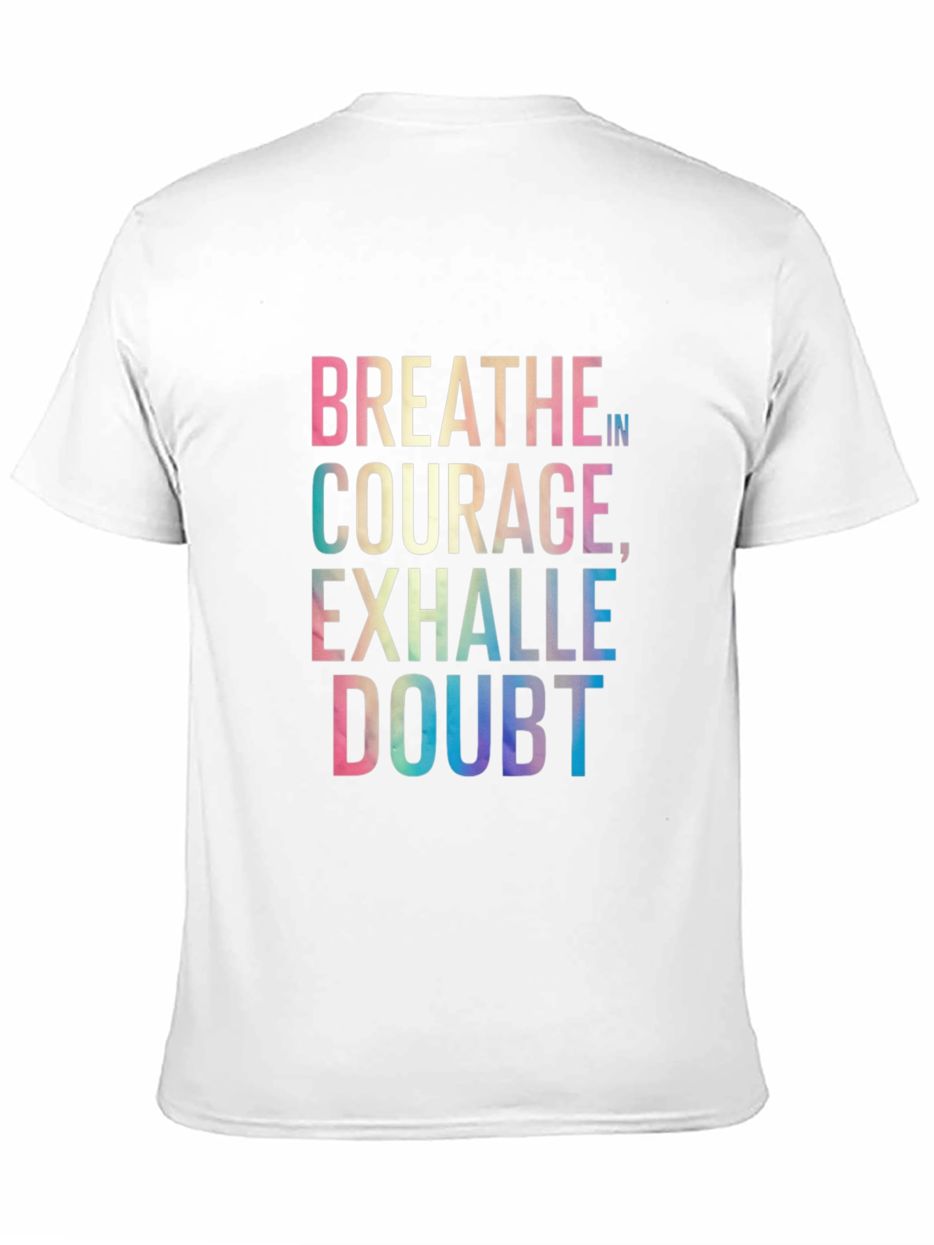 Breathe In Courage Graphic Tee - Black