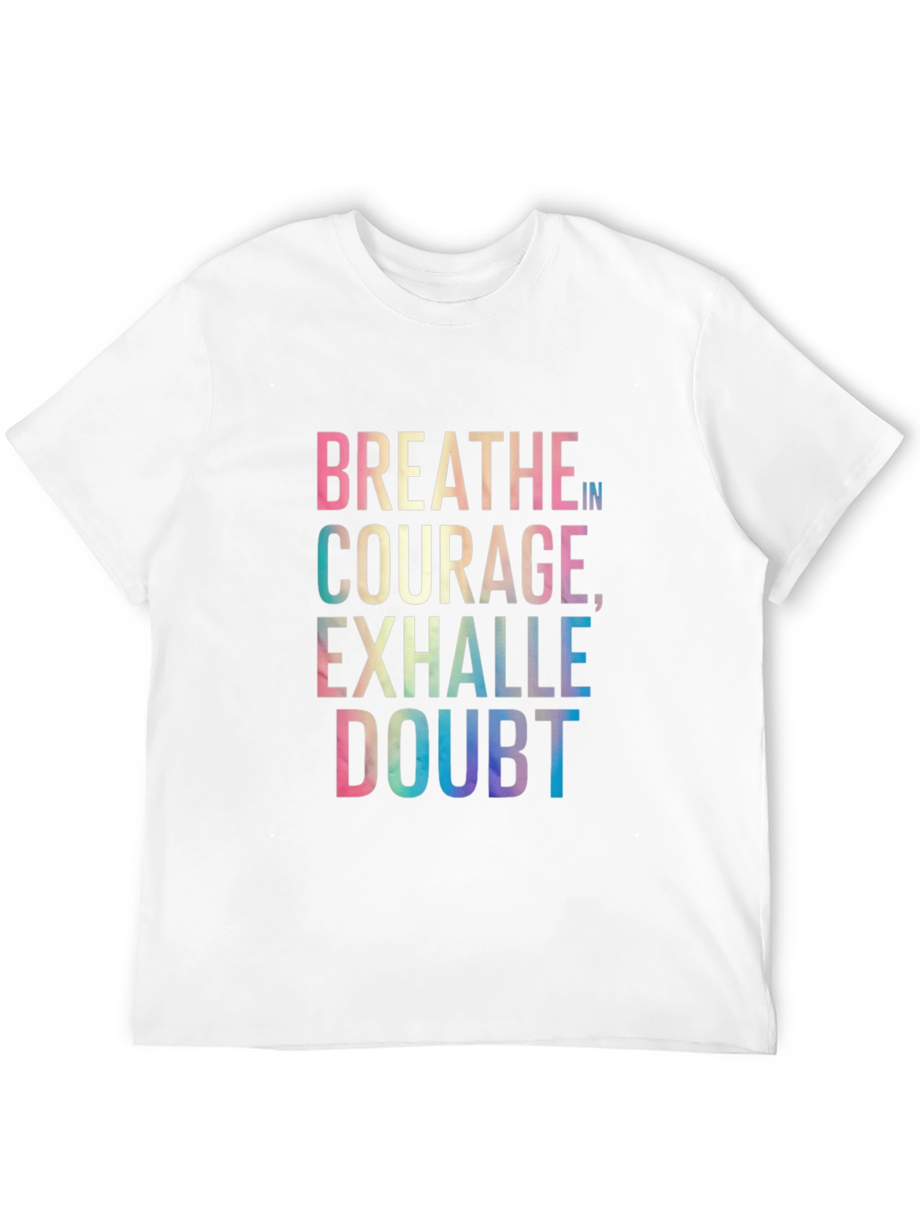 Breathe In Courage Graphic Tee - Black