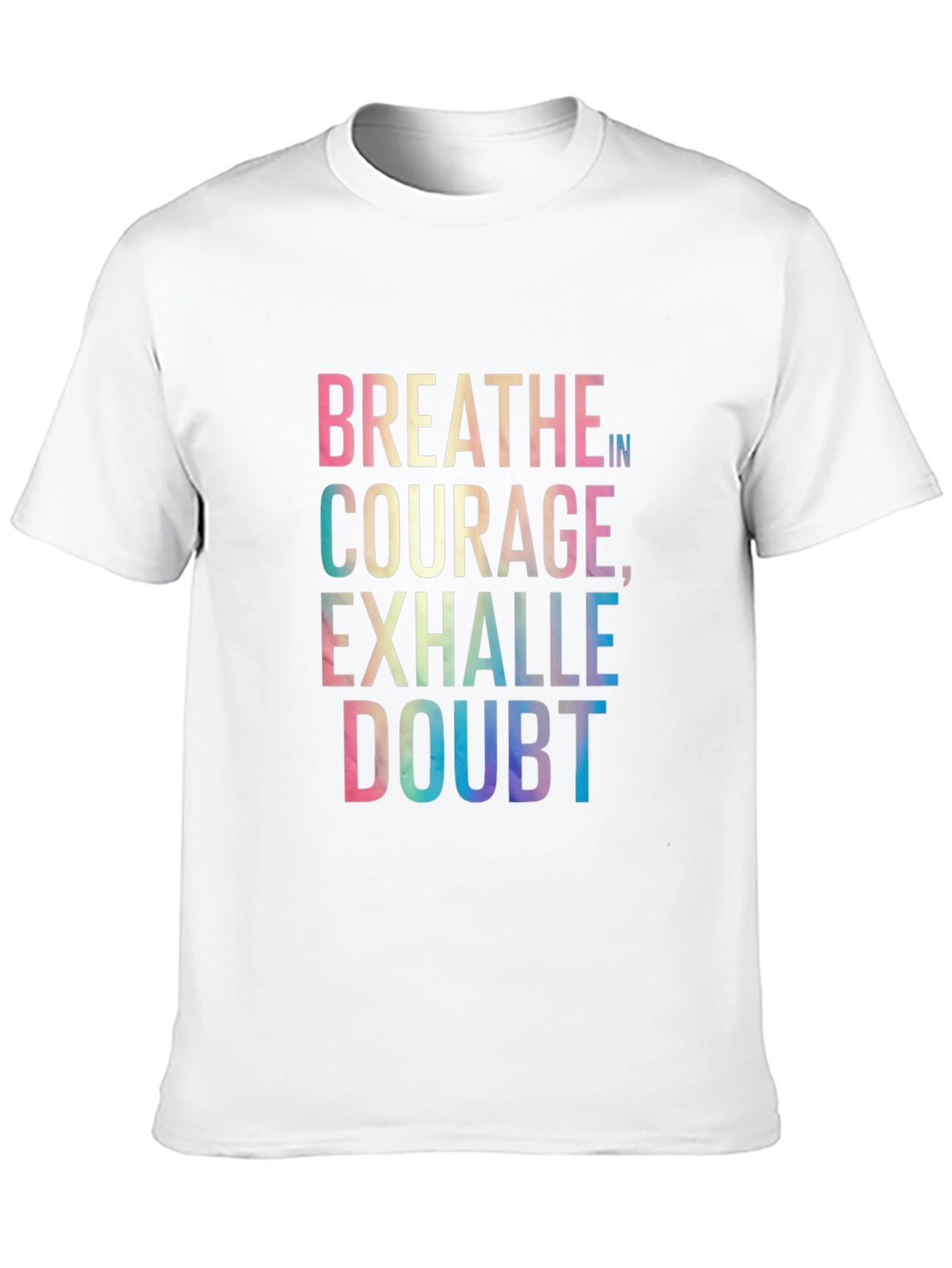 Breathe In Courage Graphic Tee - Black