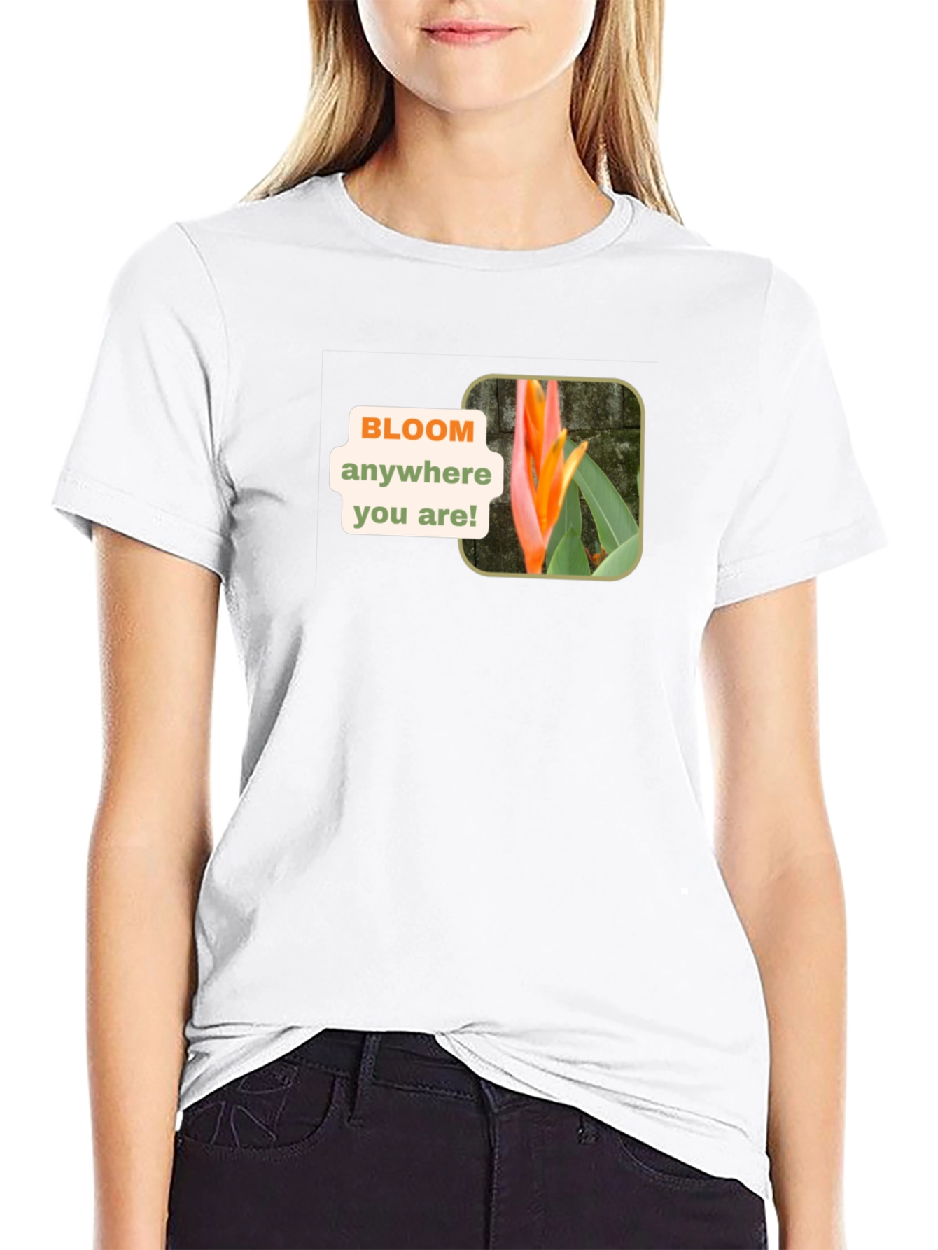 Bloom Anywhere Black T-Shirt