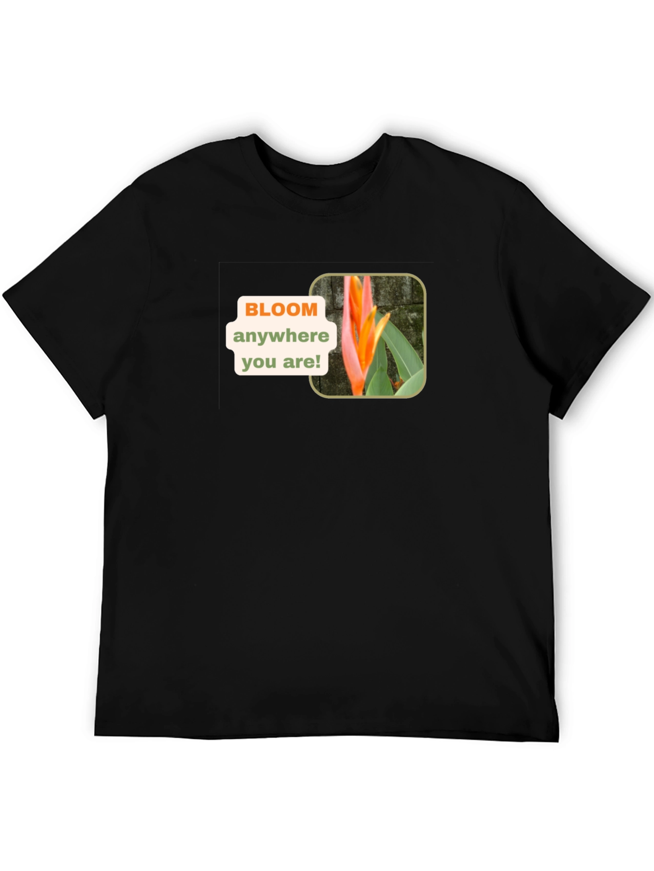 Bloom Anywhere Black T-Shirt