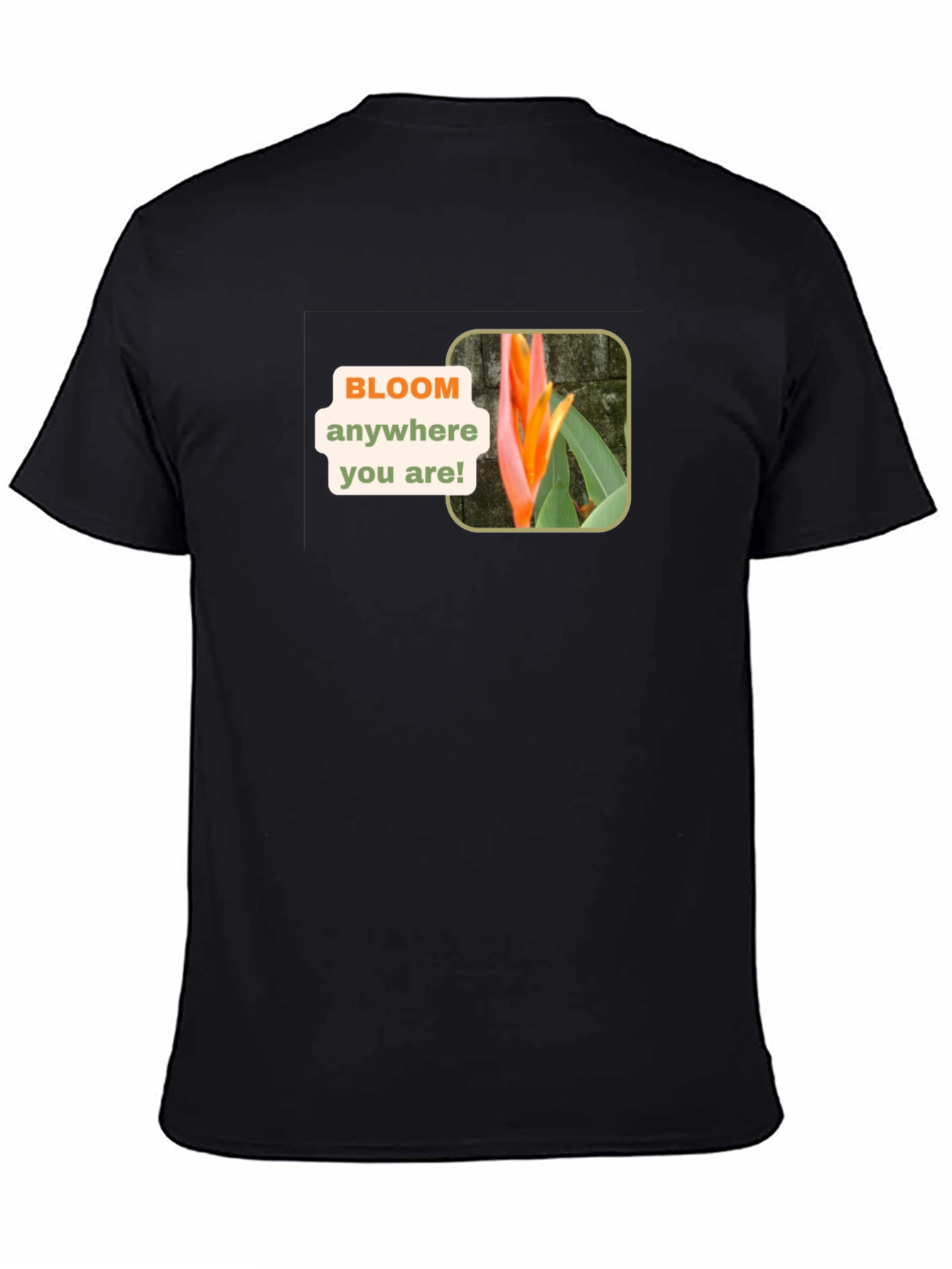 Bloom Anywhere Black T-Shirt
