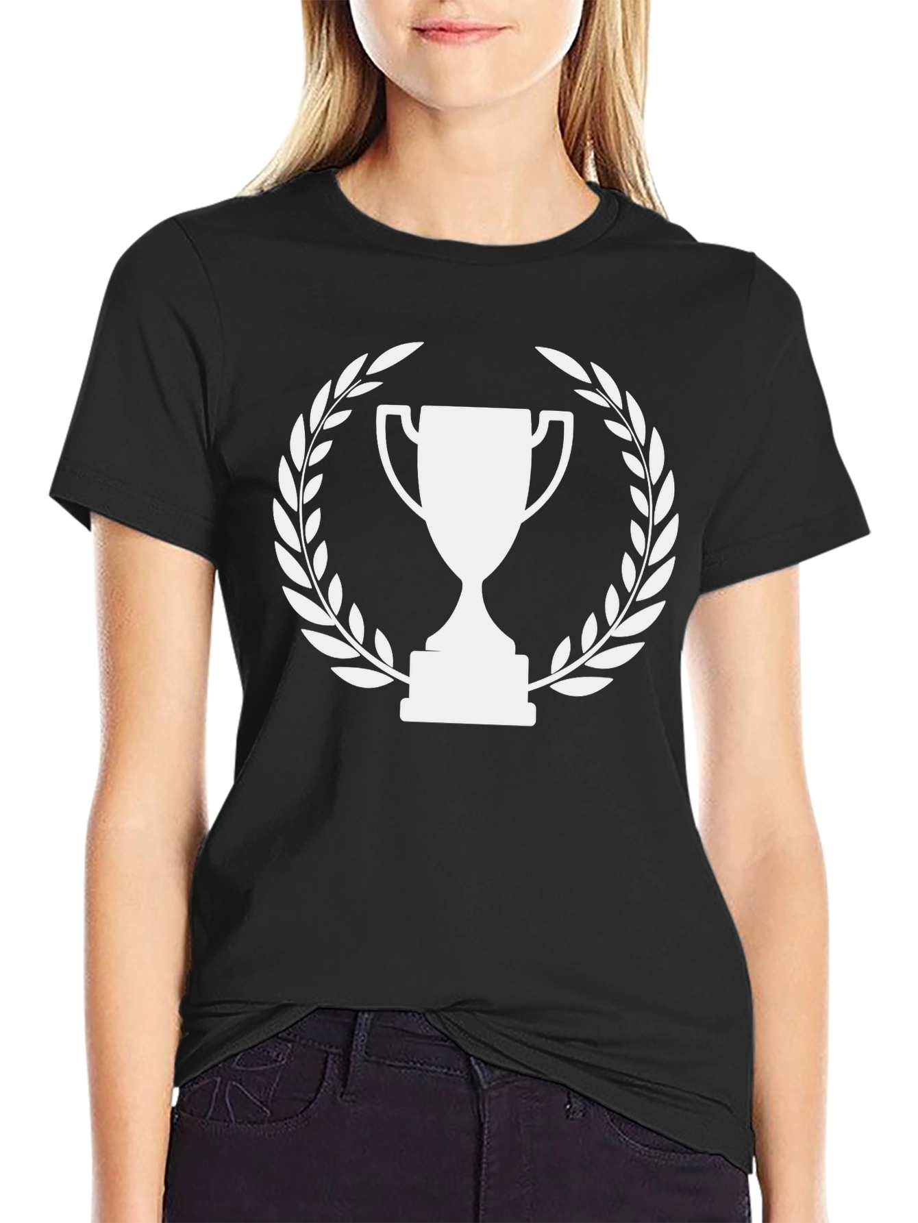 Champion Trophy Tee - Black Graphic T-Shirt