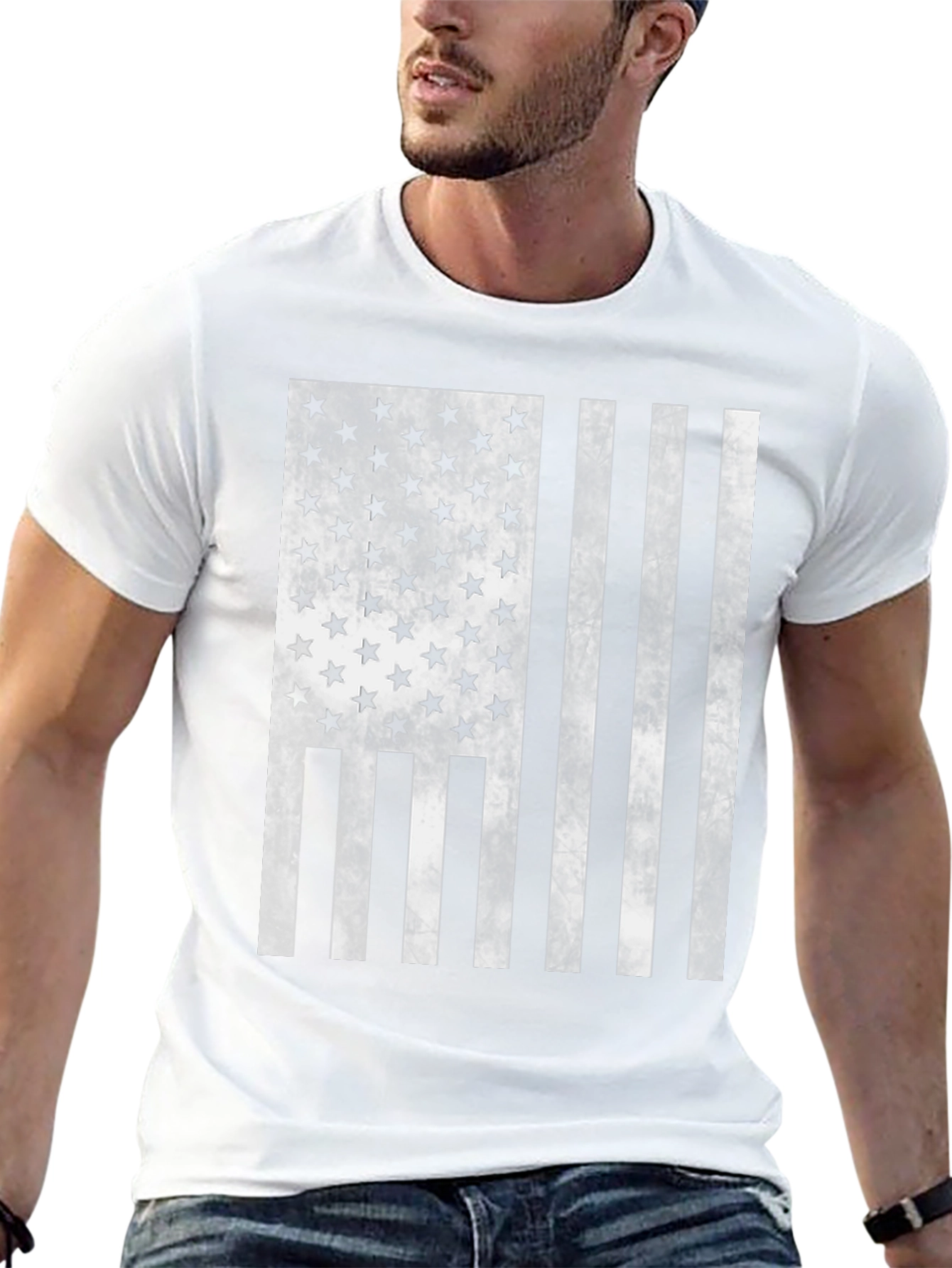 American Flag Graphic Tee