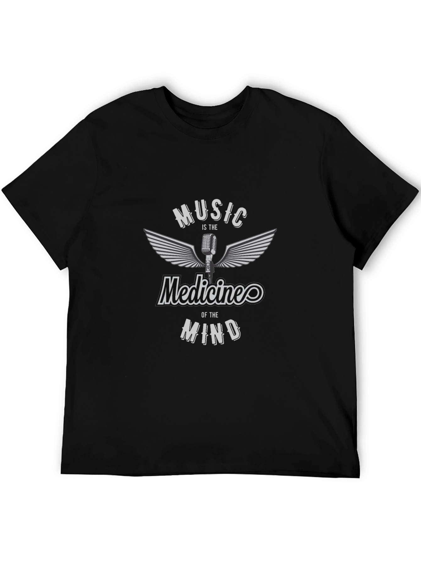 Music is the Medicine Black Graphic Tee