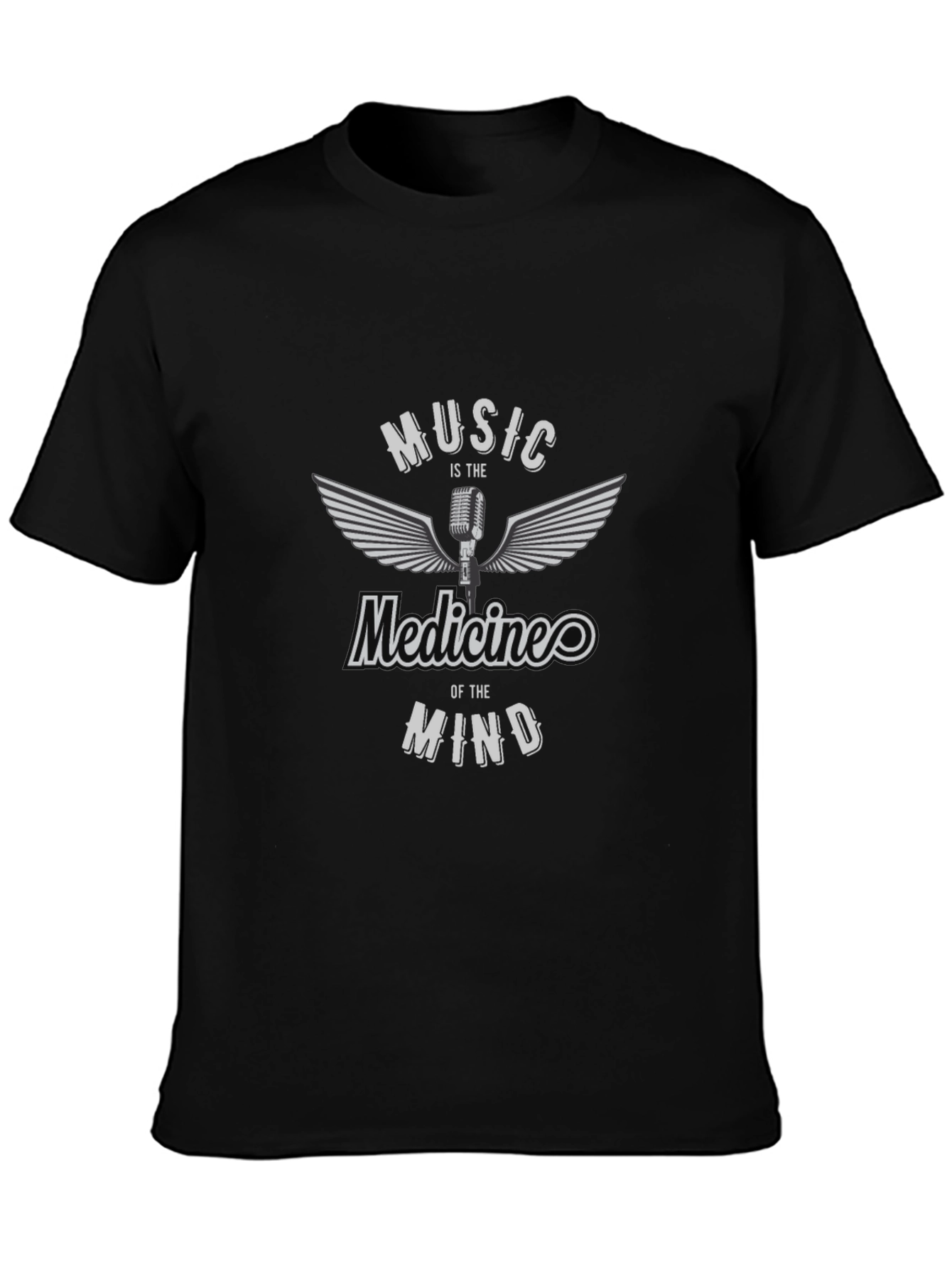 Music is the Medicine Black Graphic Tee