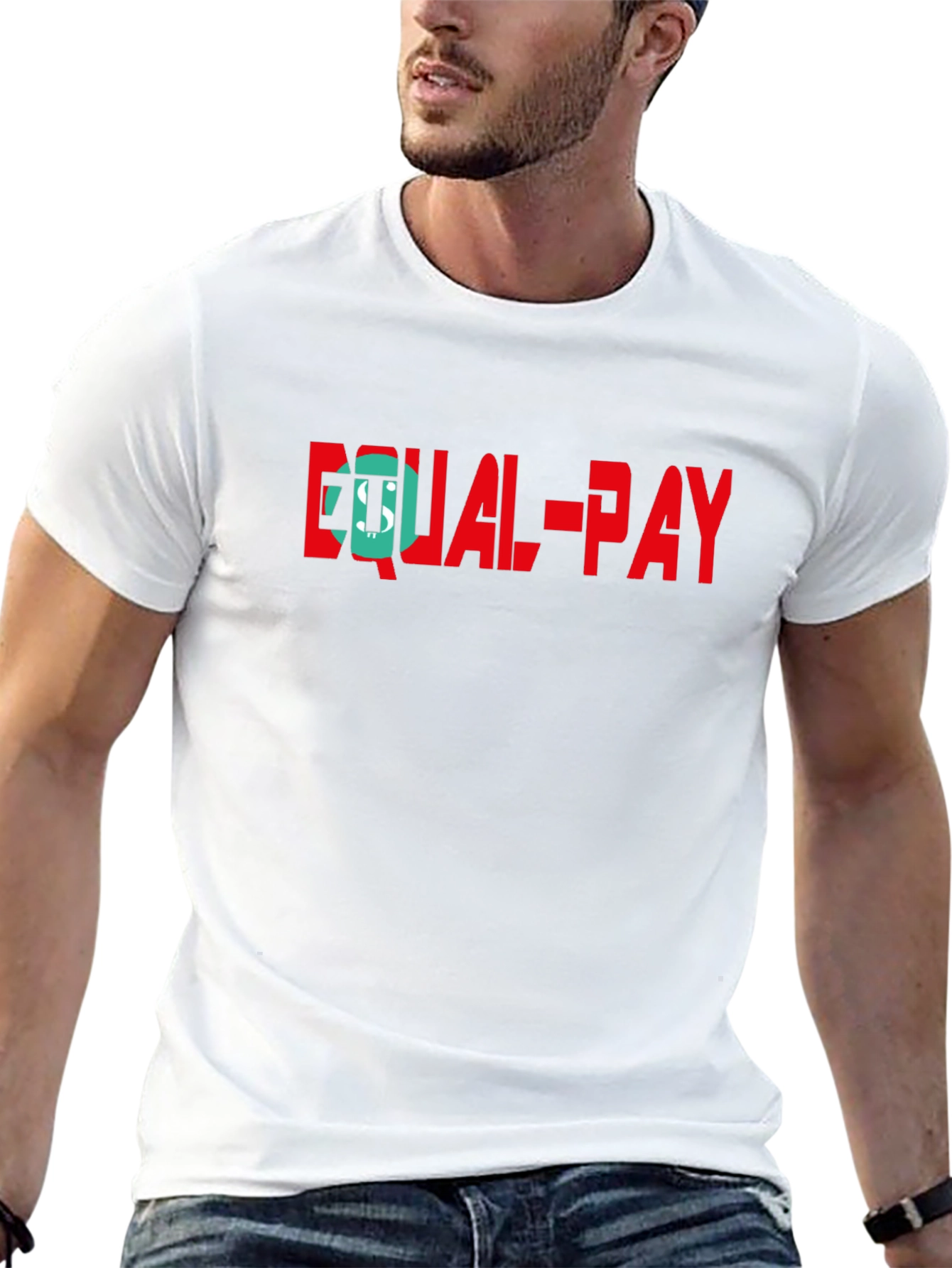 Equal Pay Graphic Tee - Mens Black Cotton T-Shirt