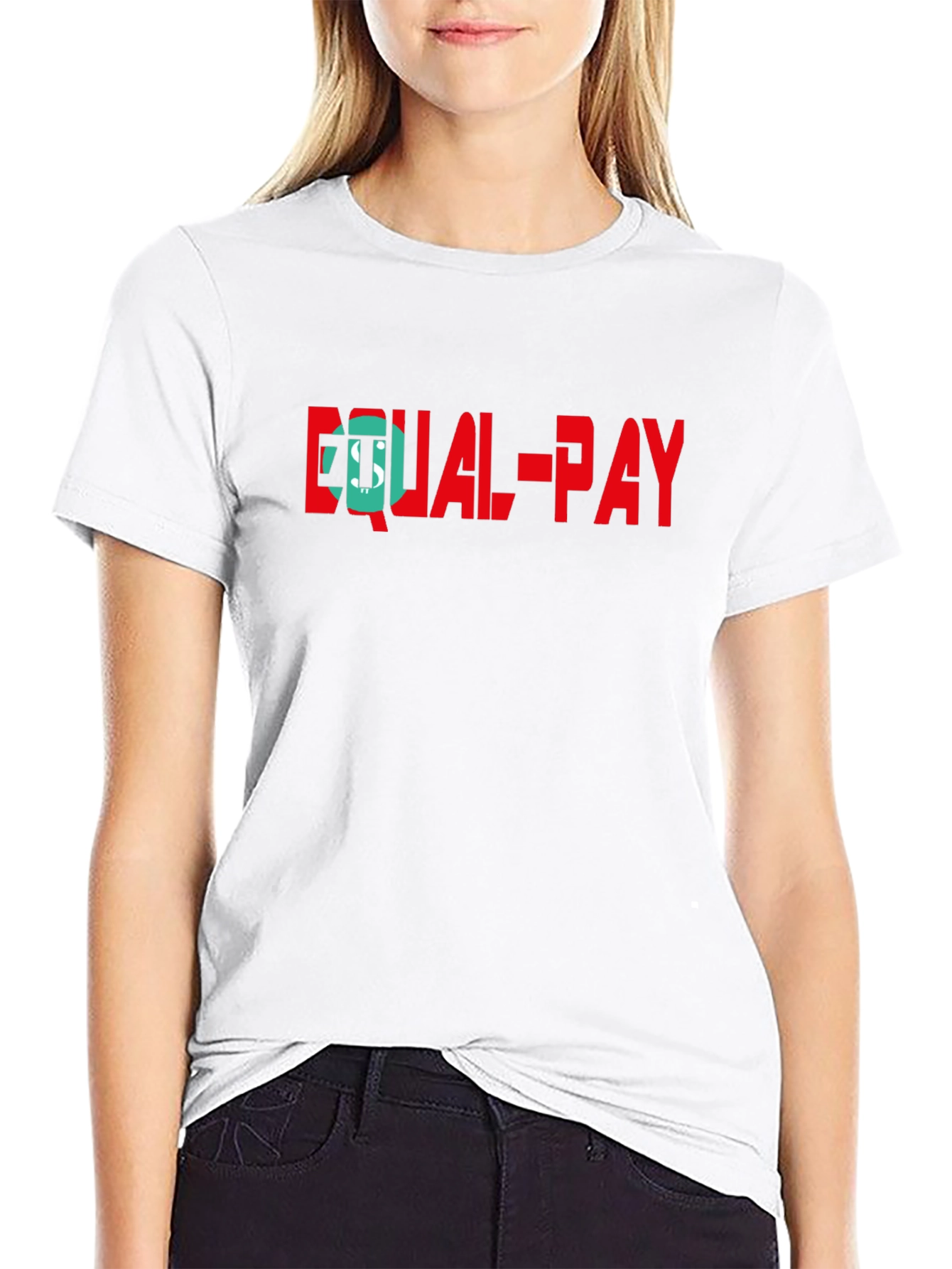 Equal Pay Graphic Tee - Mens Black Cotton T-Shirt