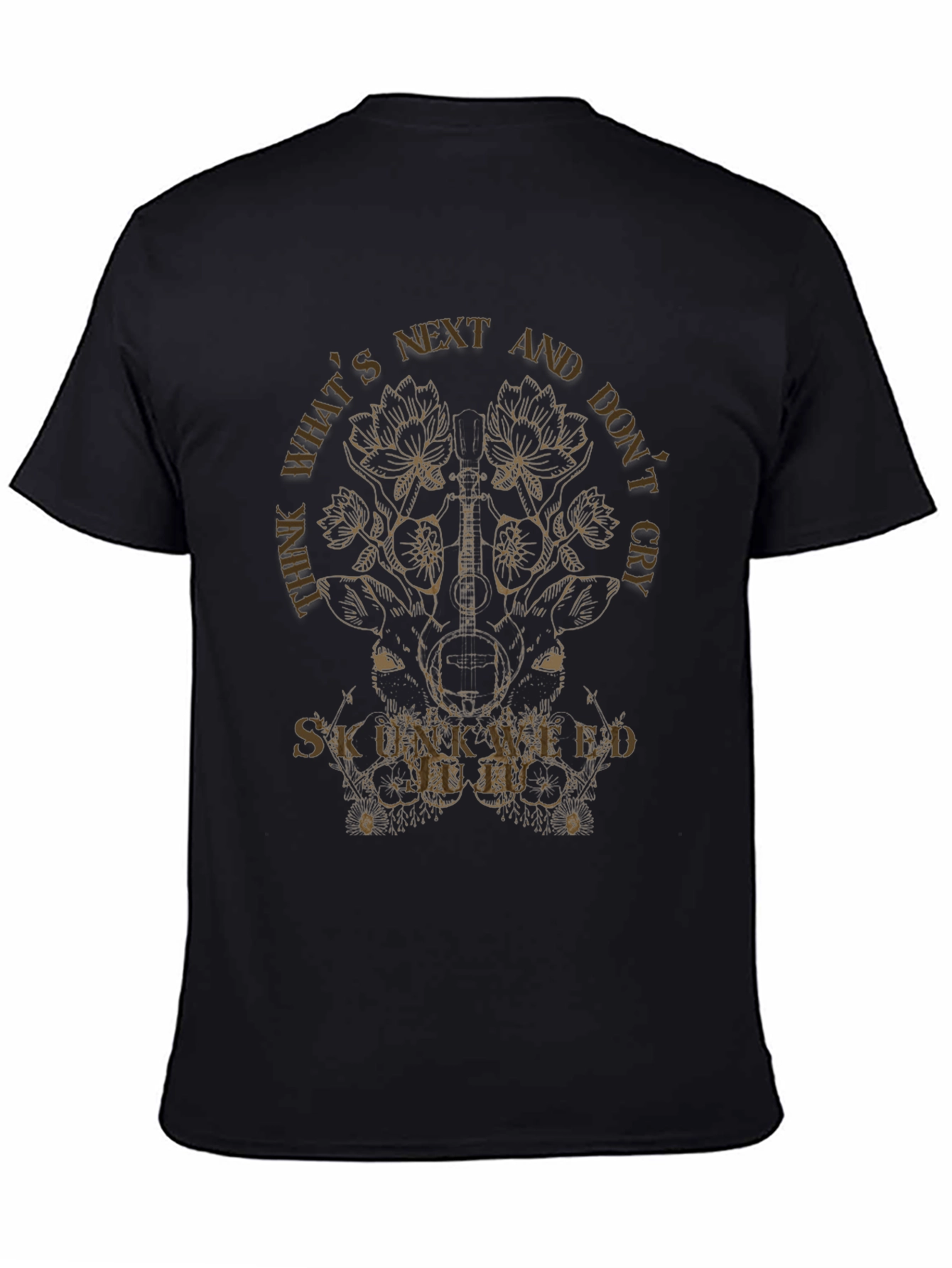 Think Whats Next Black Graphic Tee